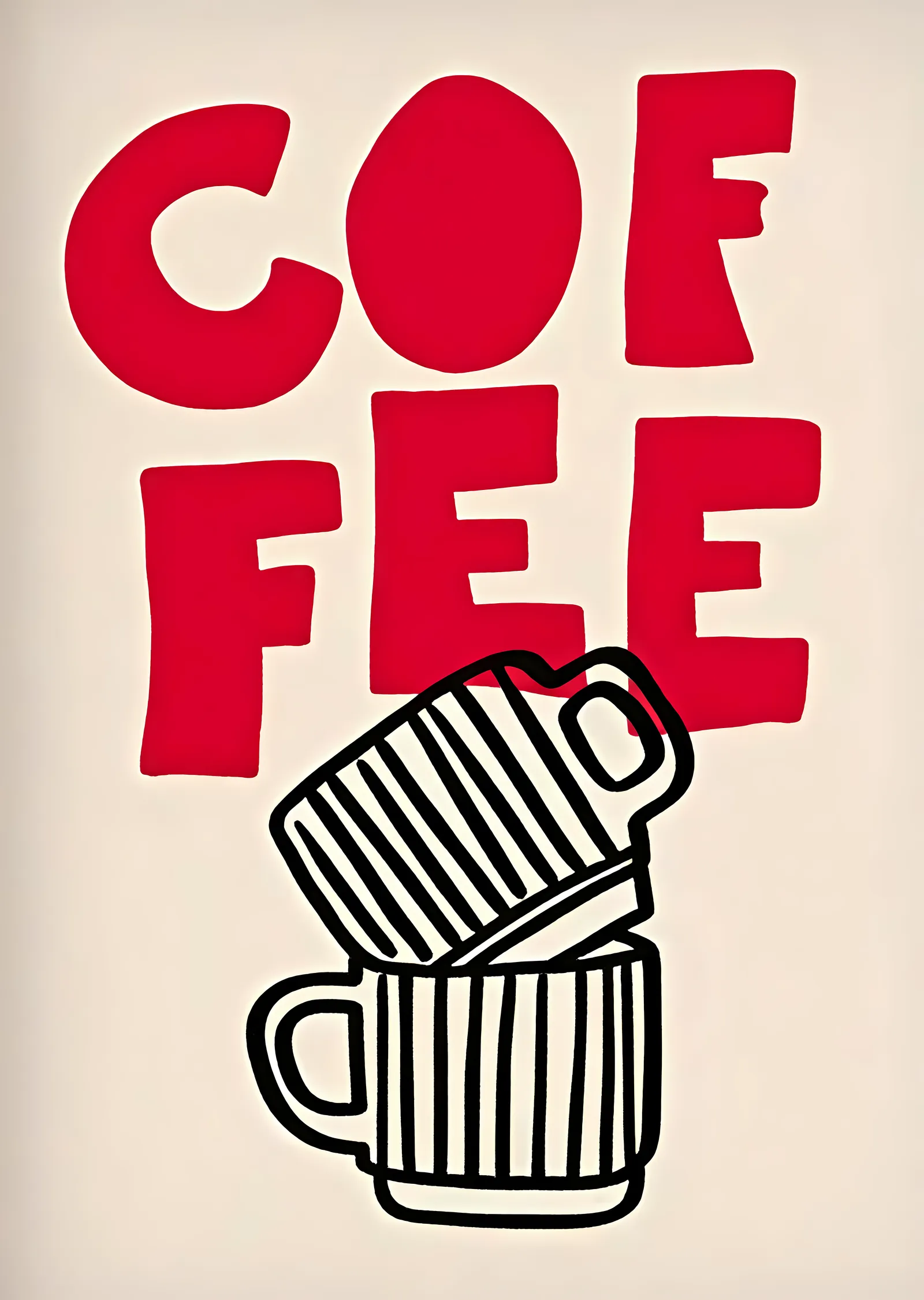 COFFEE: Kahve Molası metal tablo