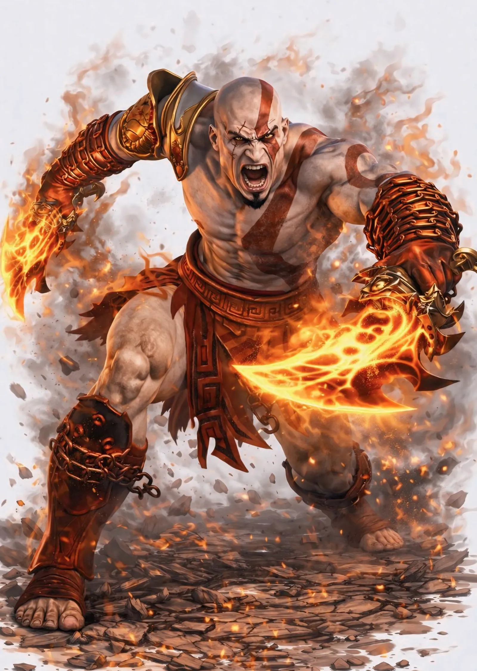 God of War: Kaosun Bıçakları metal tablo