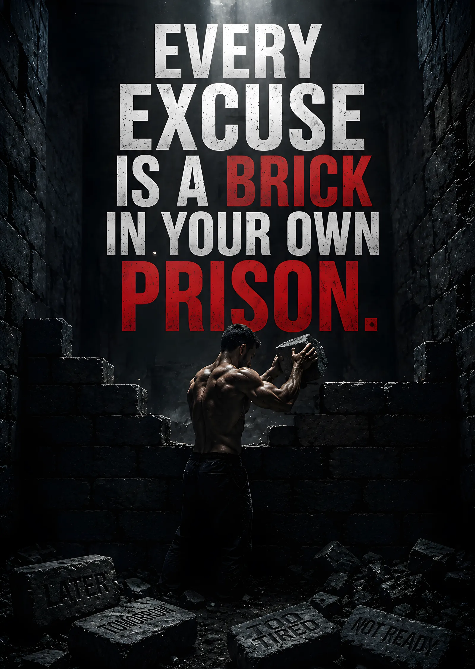 Bahanelerden Kurtul: Motivasyon metal tablo
