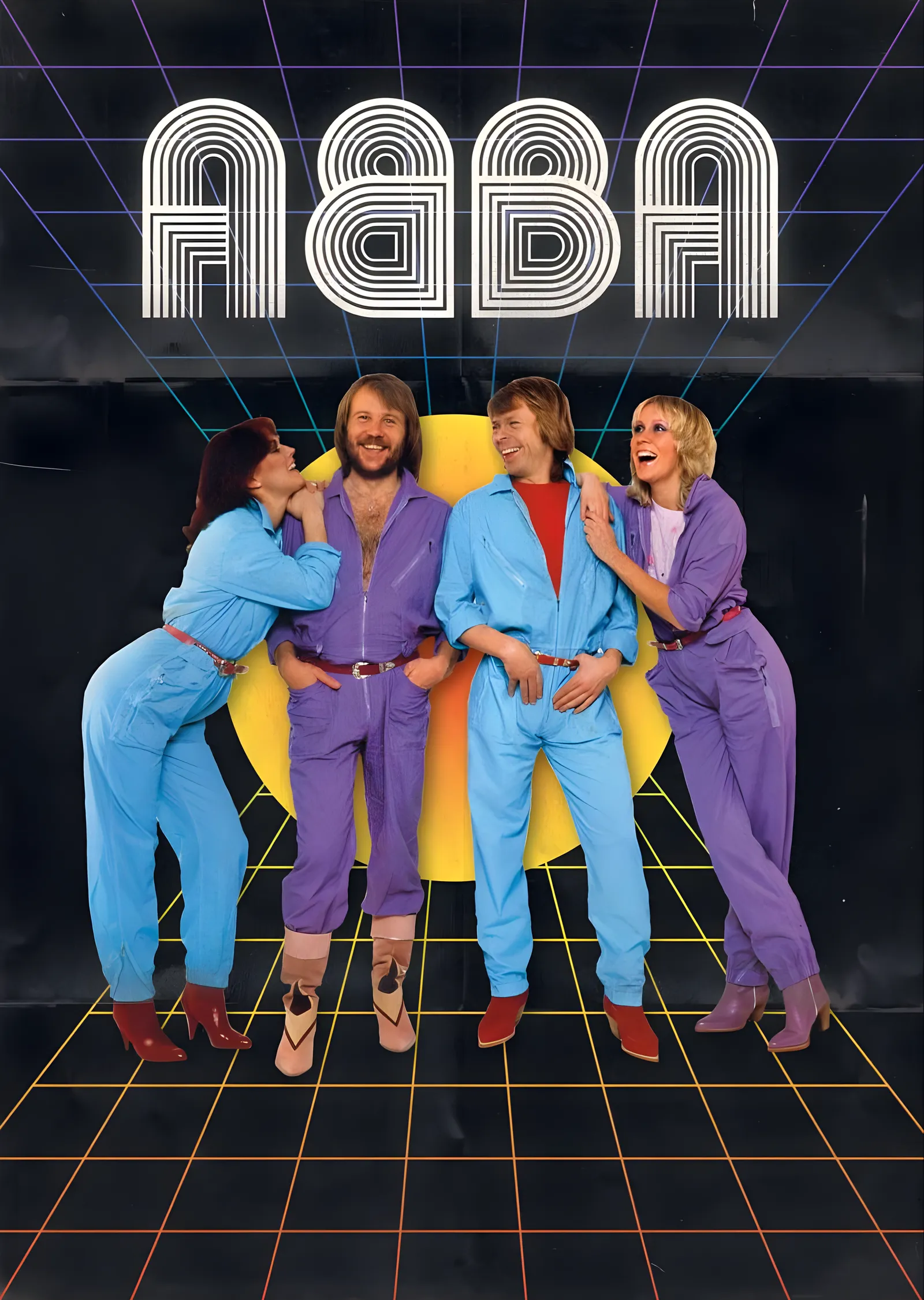 ABBA: Retro Izgara metal tablo