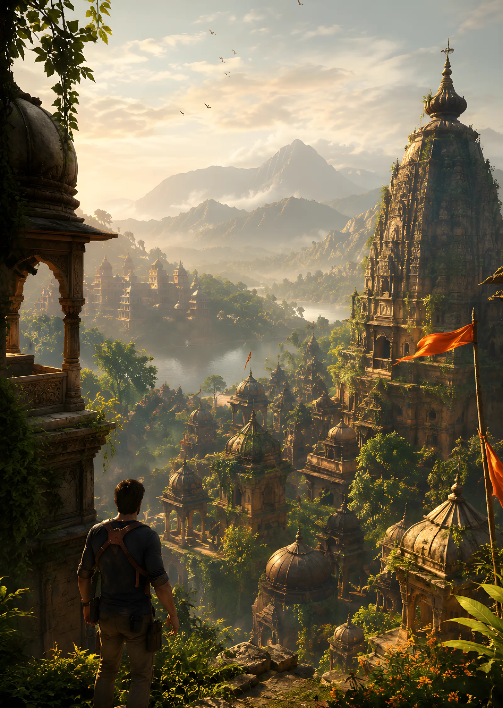 Uncharted - Kayıp Tapınak metal tablo