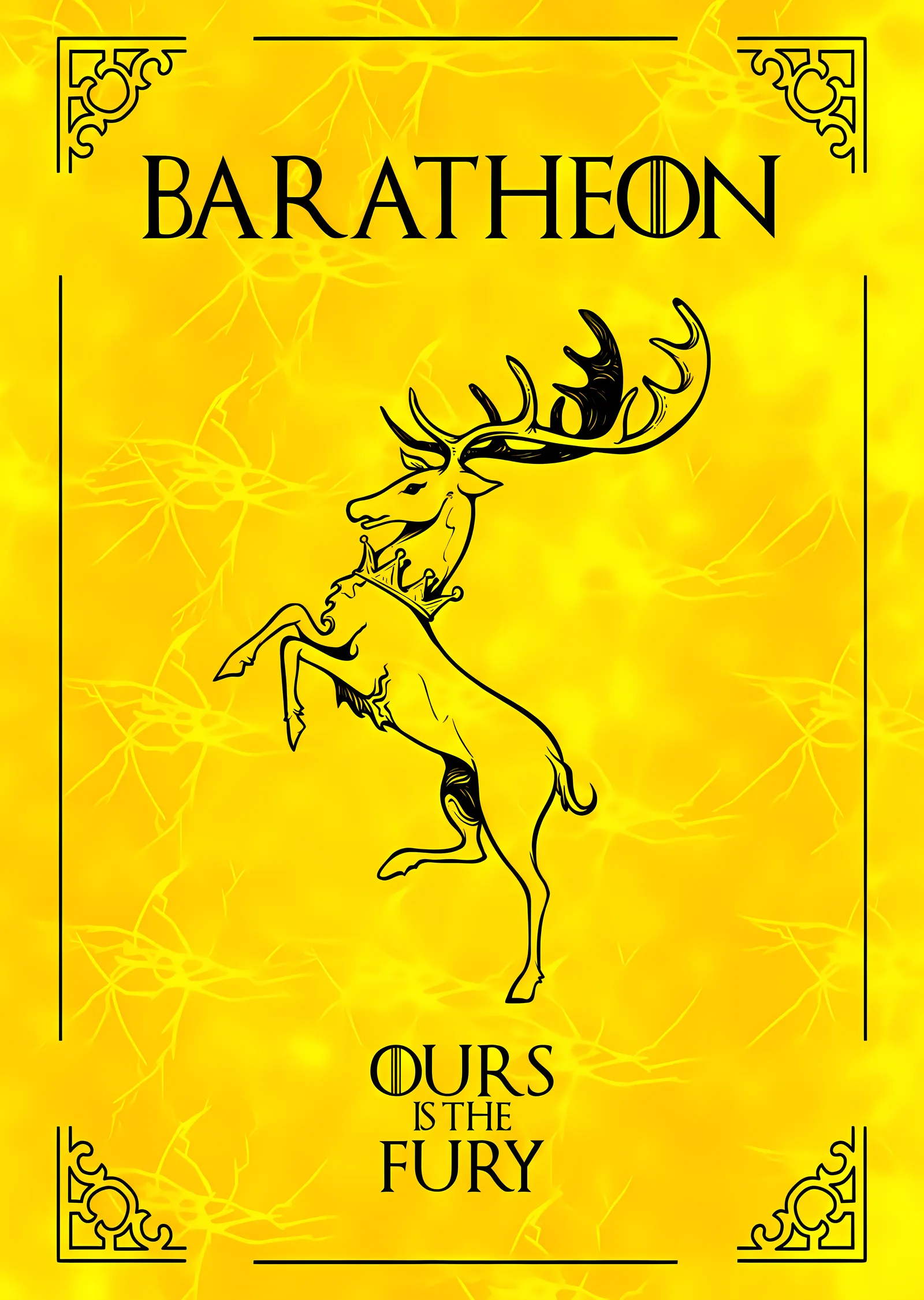 Baratheon: Ours Is The Fury metal tablo