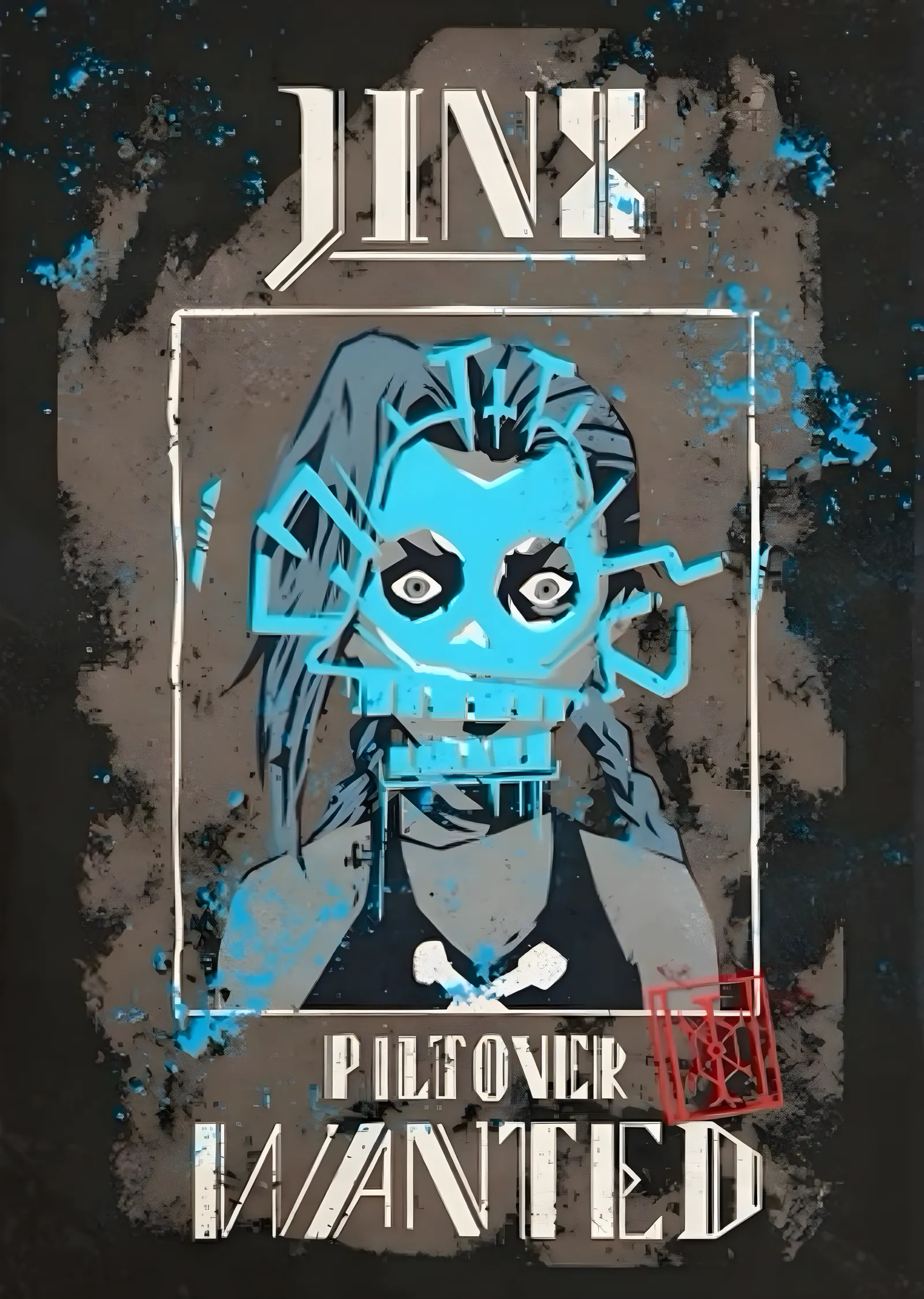 Jinx: Piltover'ın Arananı metal tablo