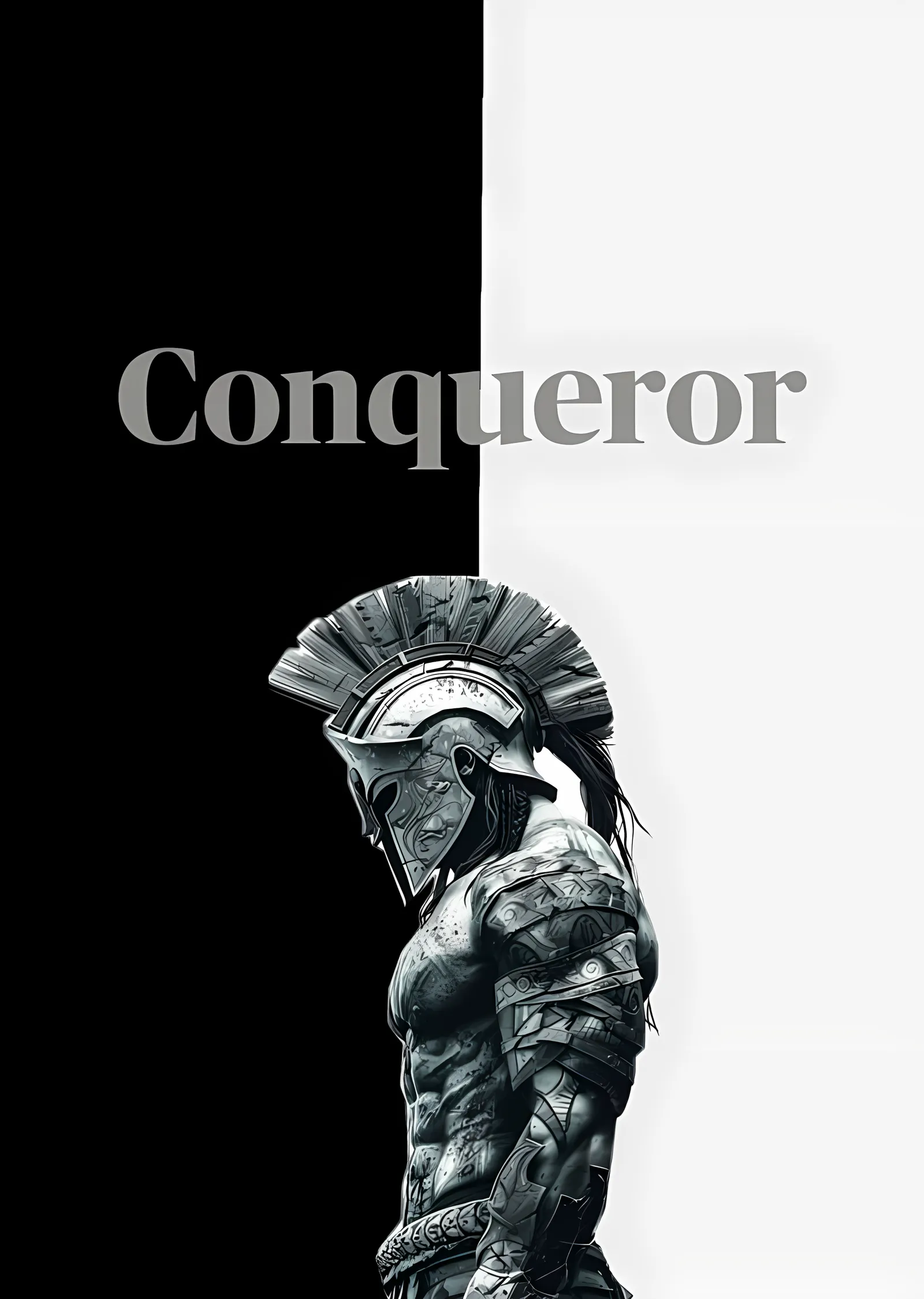Conqueror Spartalı Savaşçı metal tablo