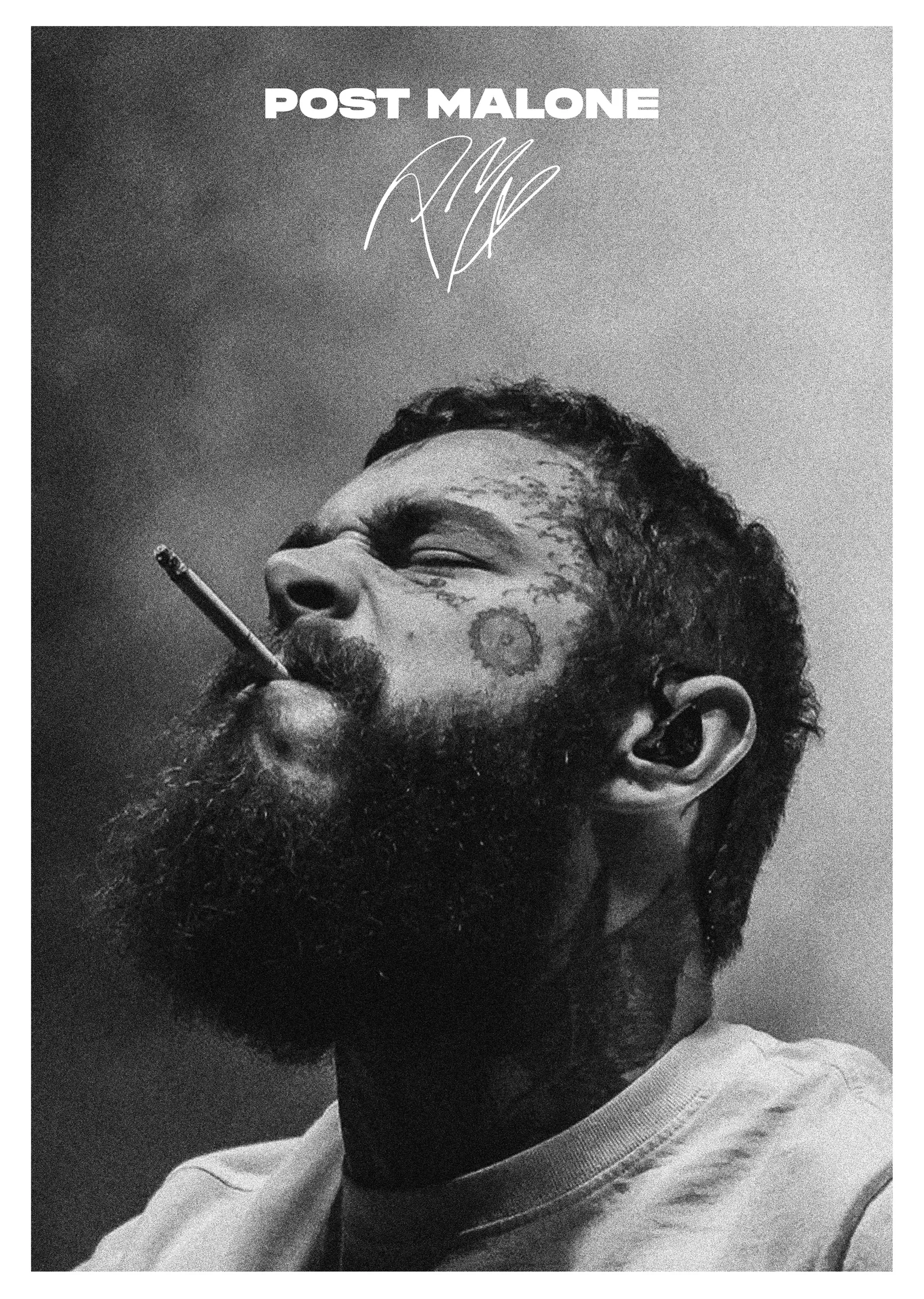 Post Malone: Dumanlı Bakışlar metal tablo