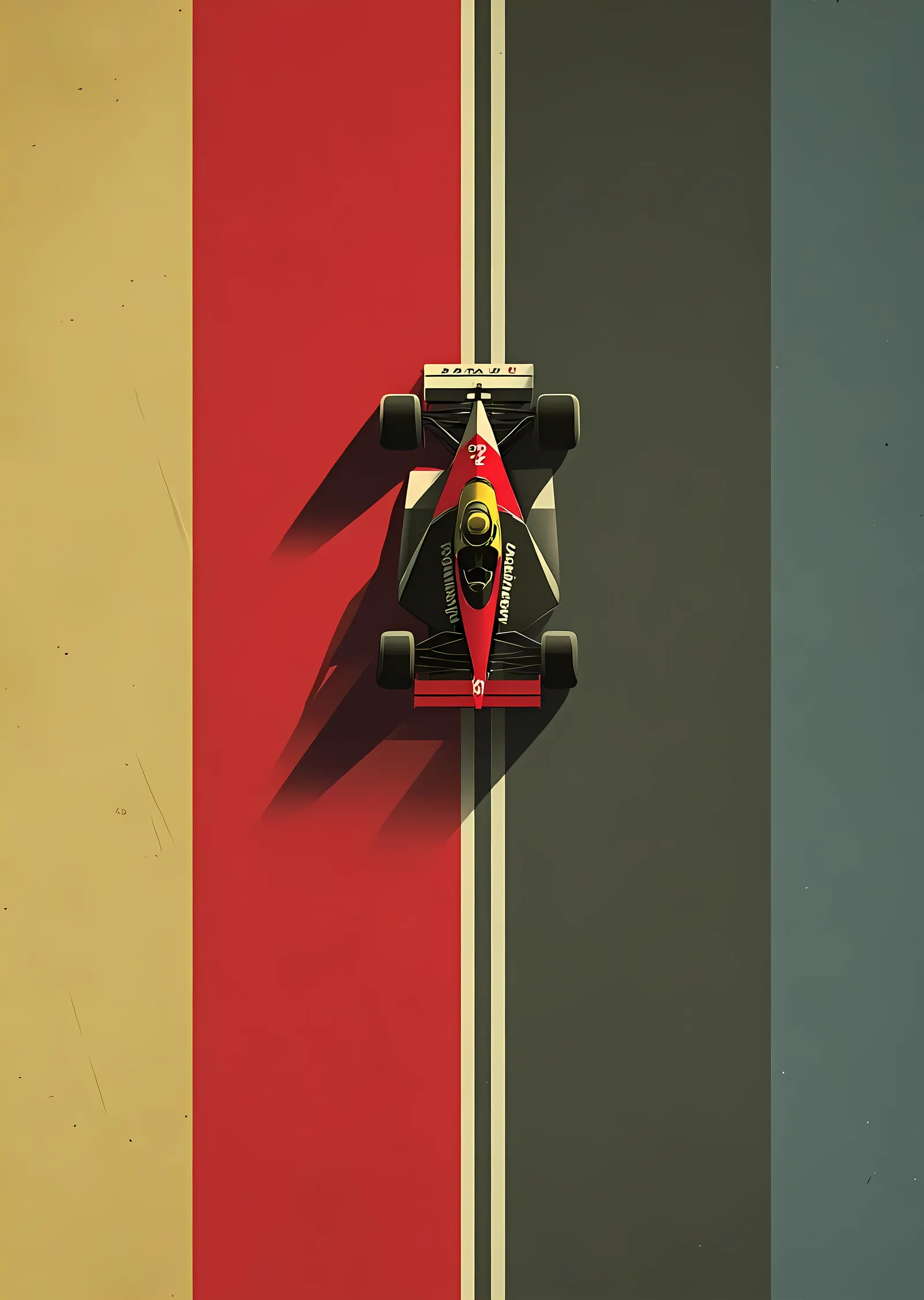 F1 Formula 1: Yarış Arabasının Efsanevi İkonu metal tablo