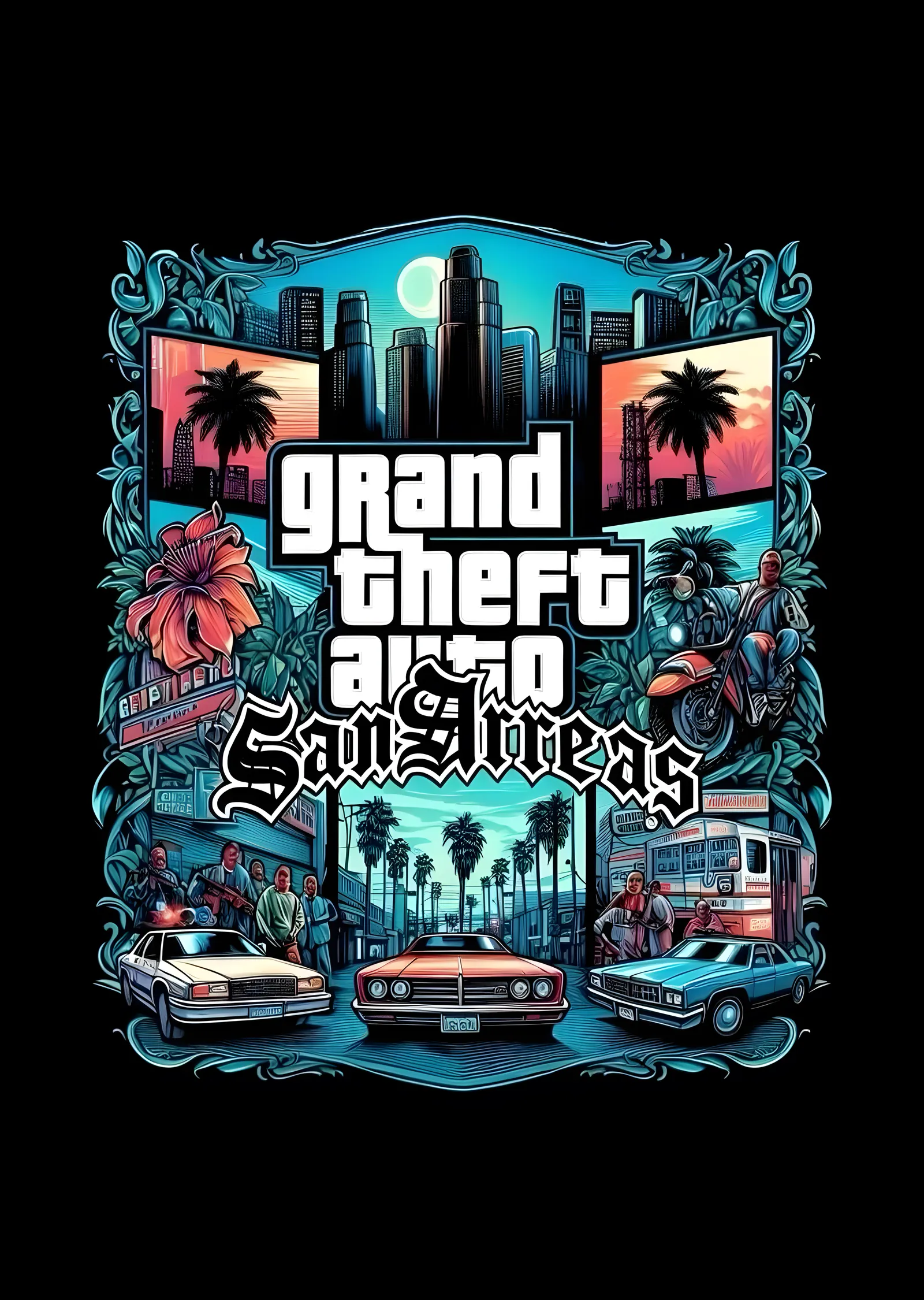 Grand Theft Auto: San Andreas Kolaj metal tablo