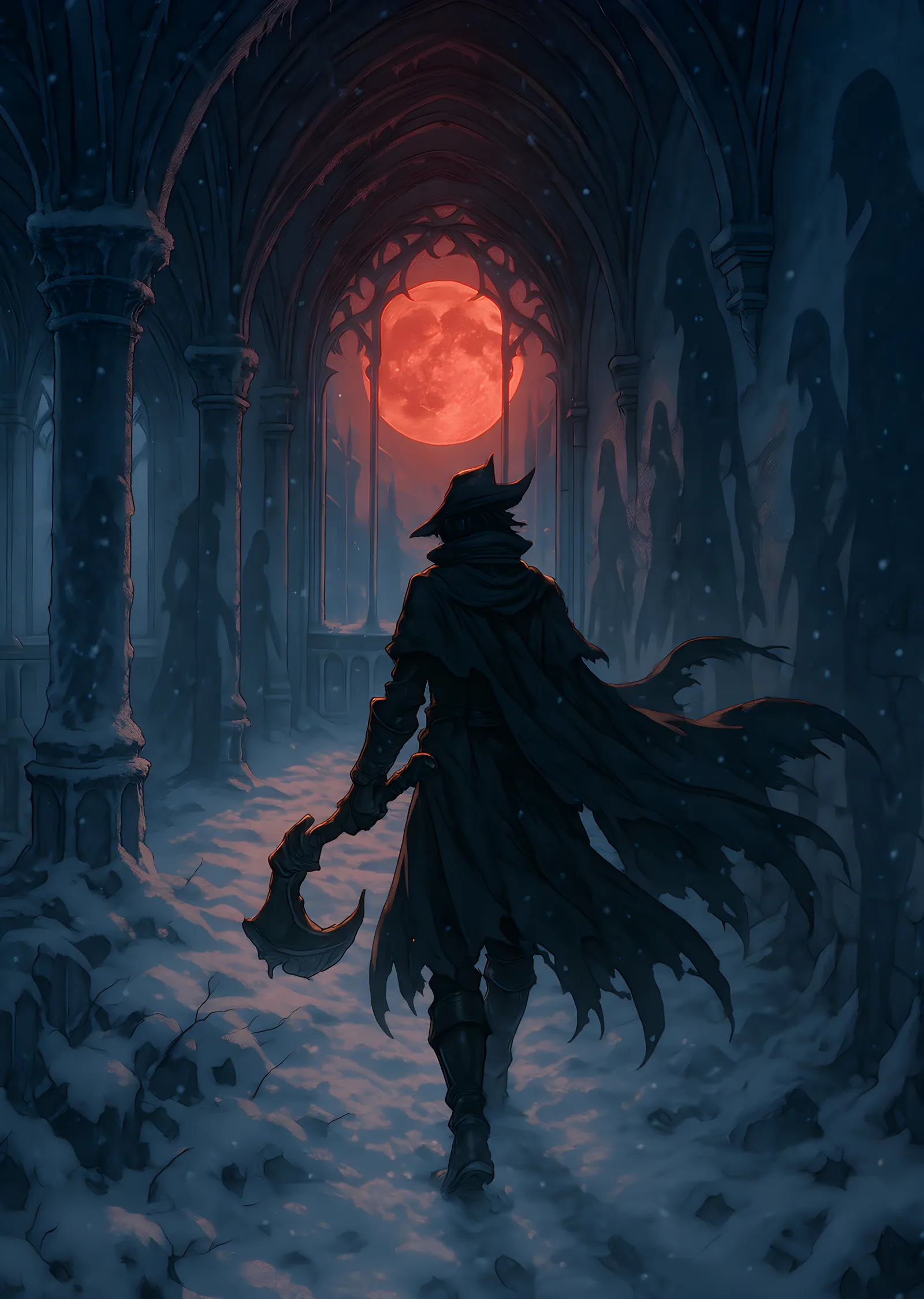 Bloodborne: Kanlı Ay metal tablo