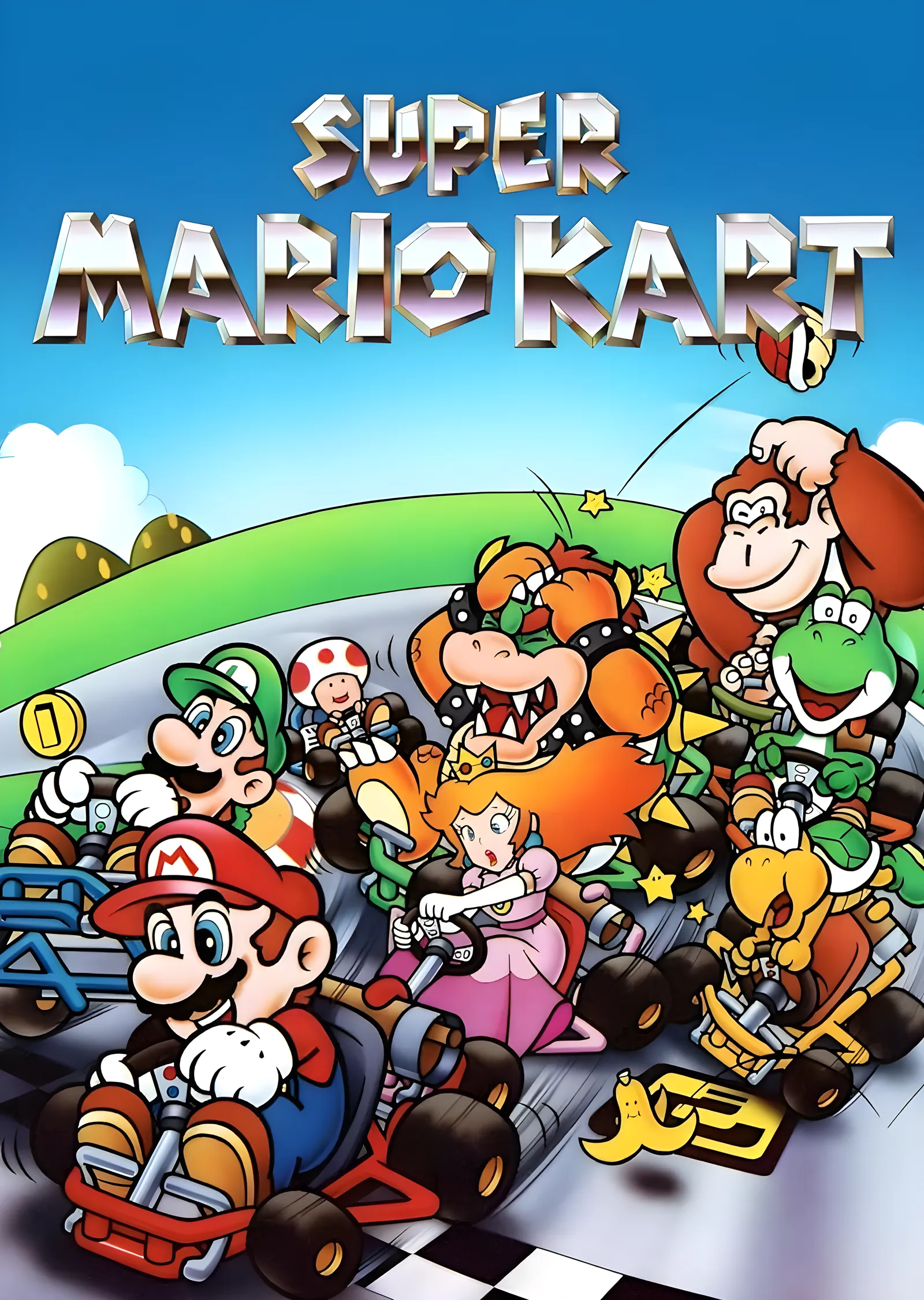Super Mario Kart: Yarış Heyecanı metal tablo