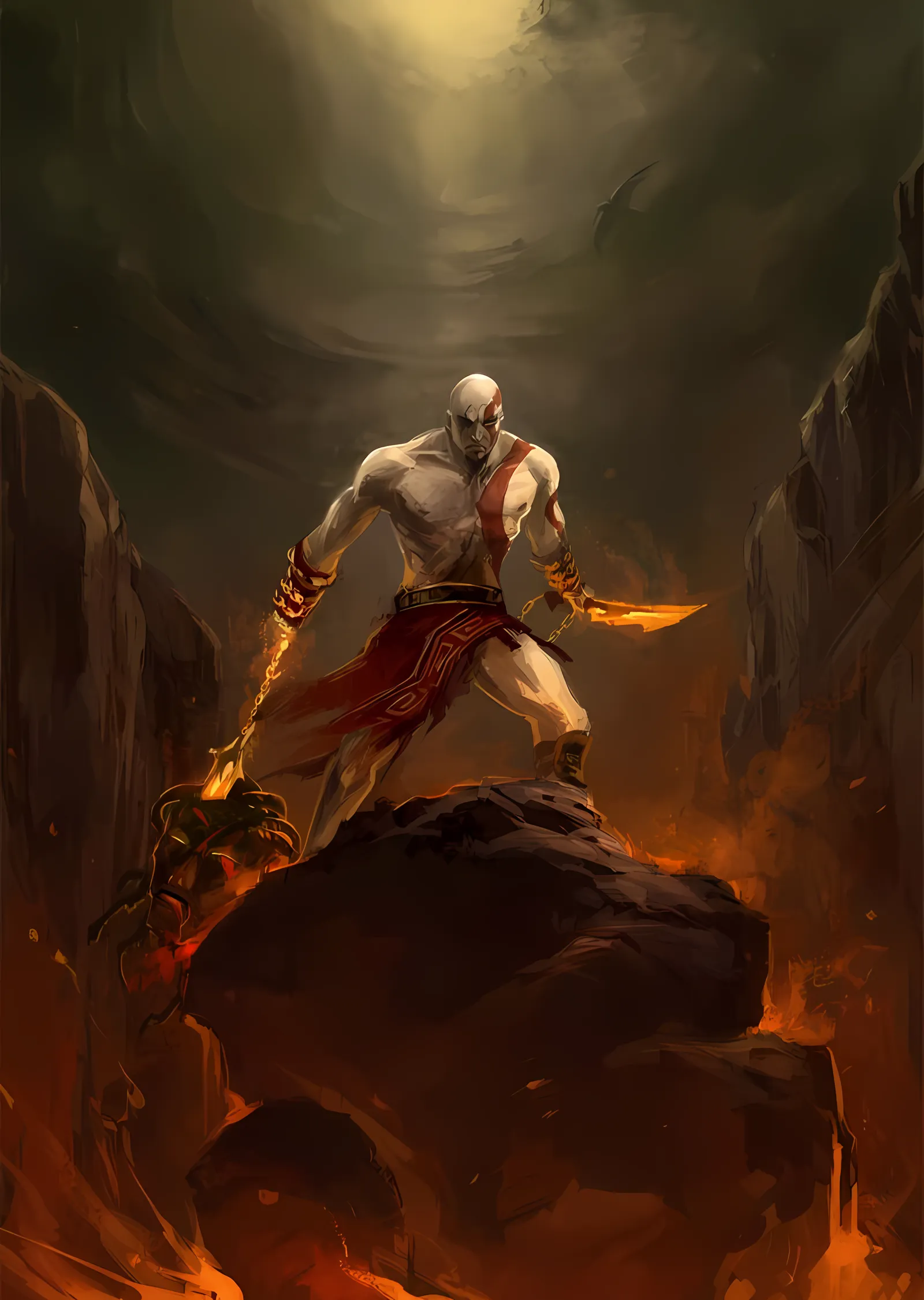 God of War: Kayanın Üzerinde metal tablo
