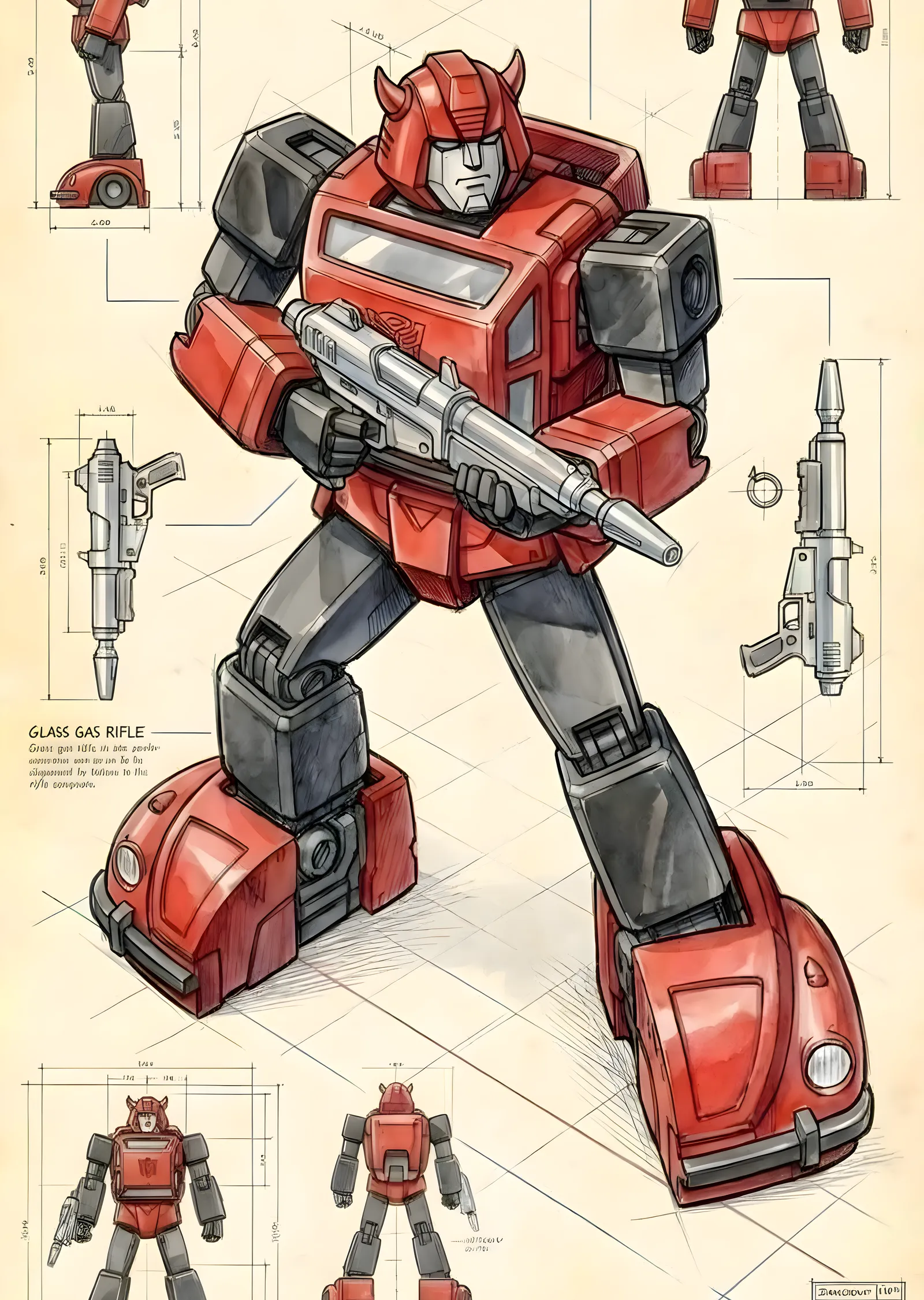 Transformers Robot Tasarımı metal tablo