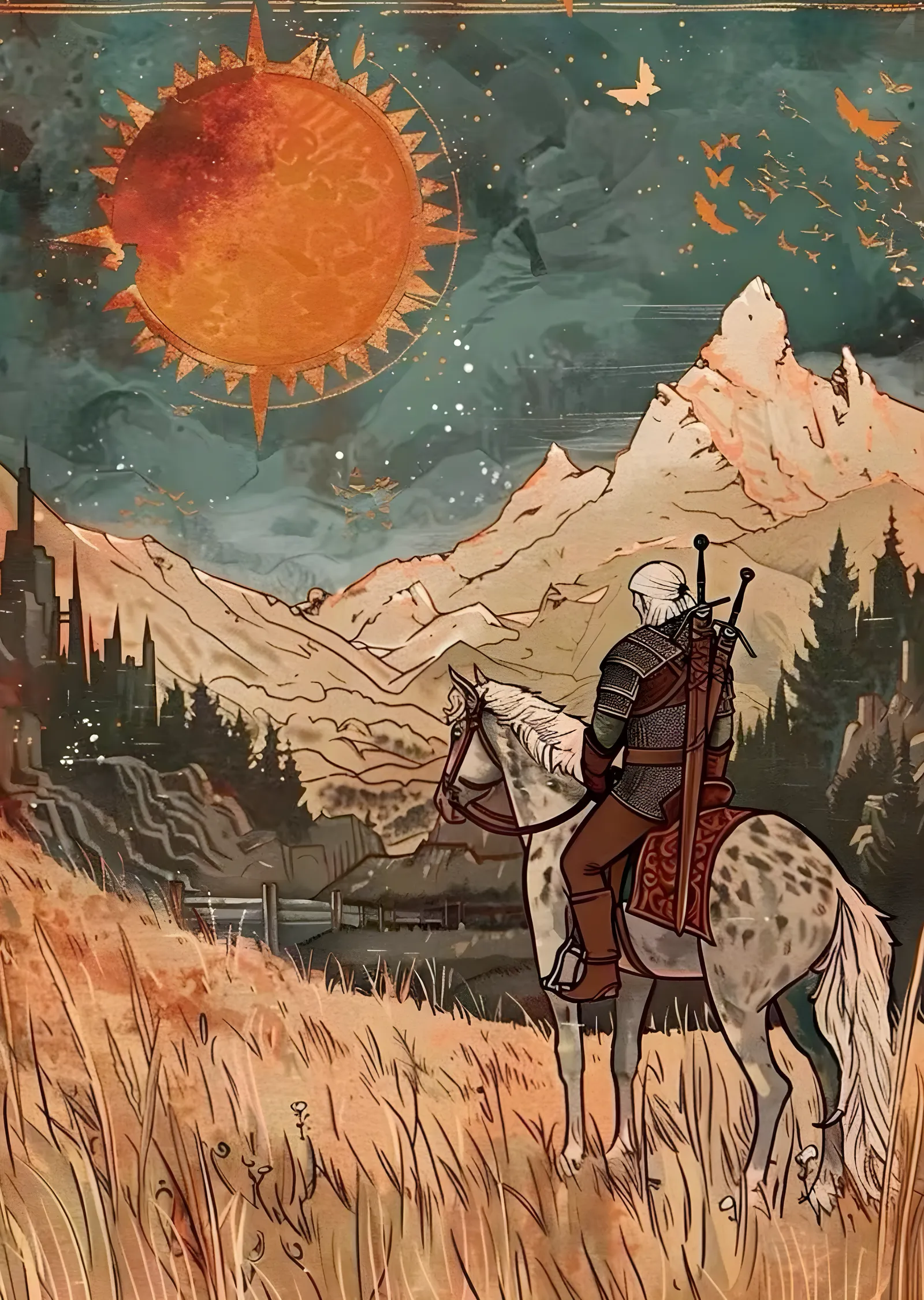 The Witcher: Yolda metal tablo