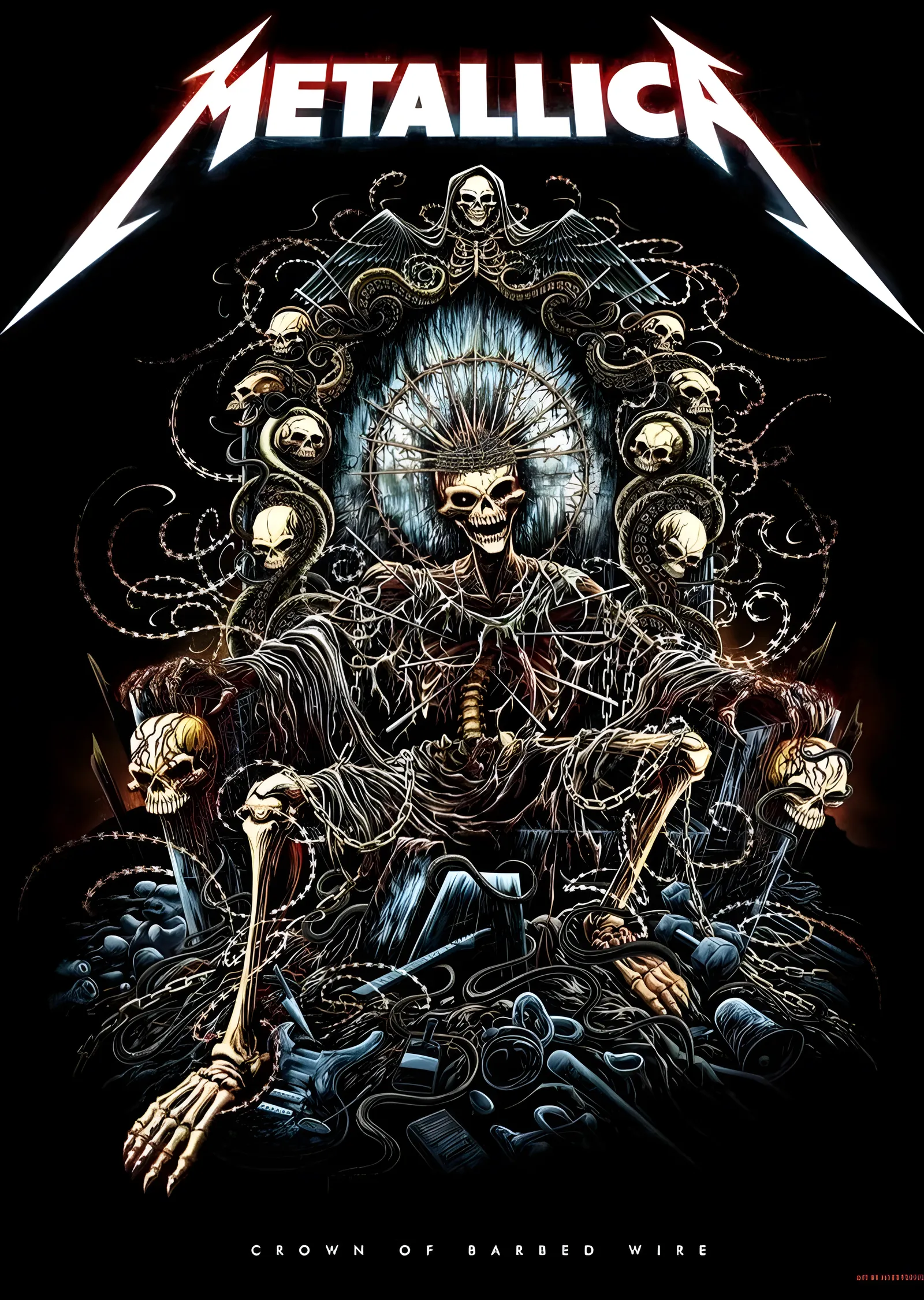 Metallica: Crown of Barbed Wire metal tablo