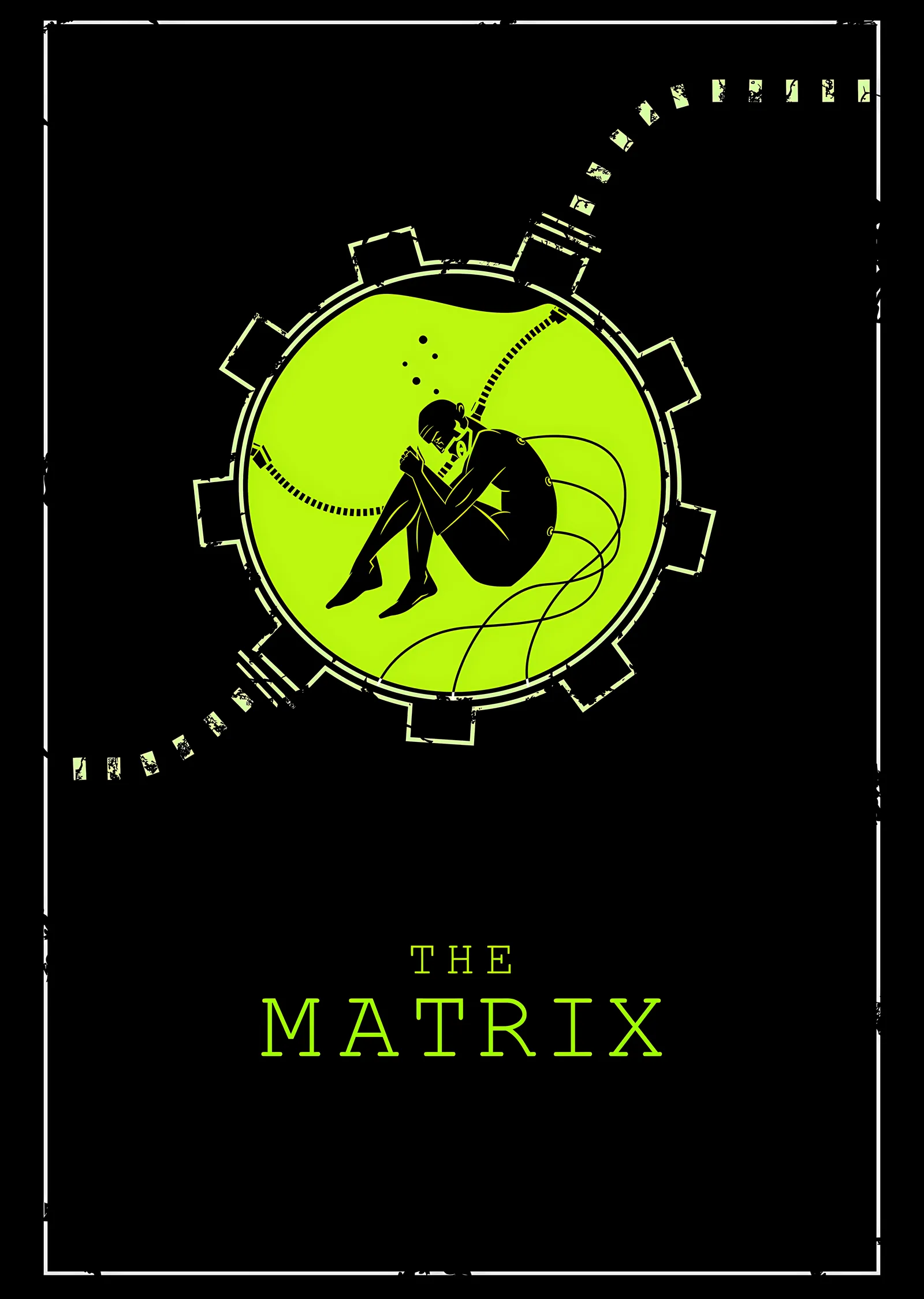 The Matrix: Kapsül'deki Adam metal tablo