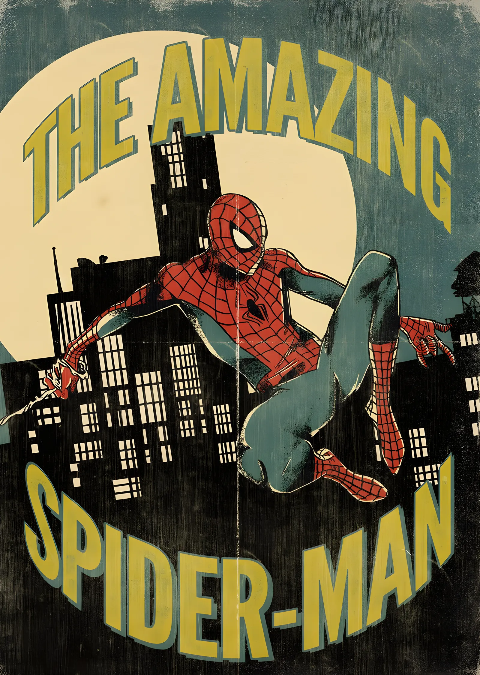 The Amazing Spider-Man: Vintage Afiş metal tablo
