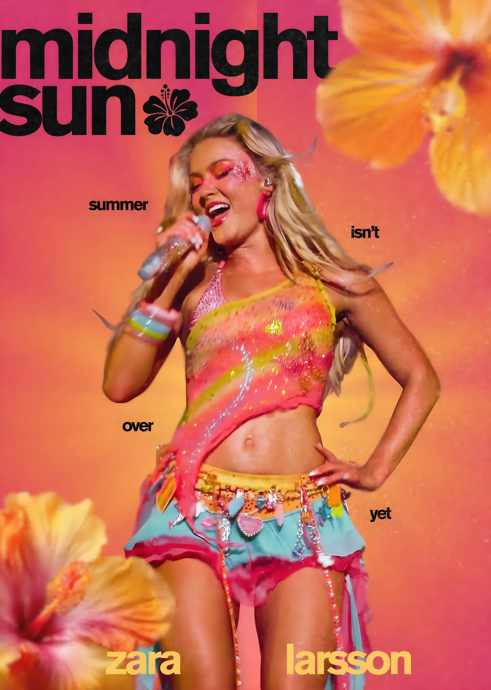 Zara Larsson: Midnight Sun Sahne metal tablo