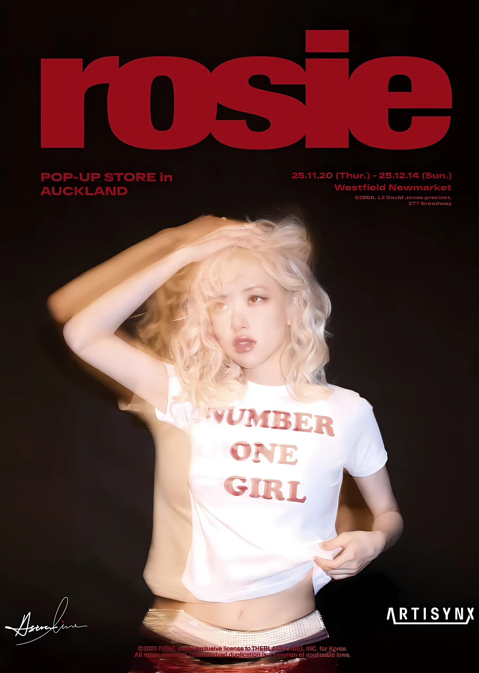 Rosé - Rosie Pop-Up Afişi metal tablo