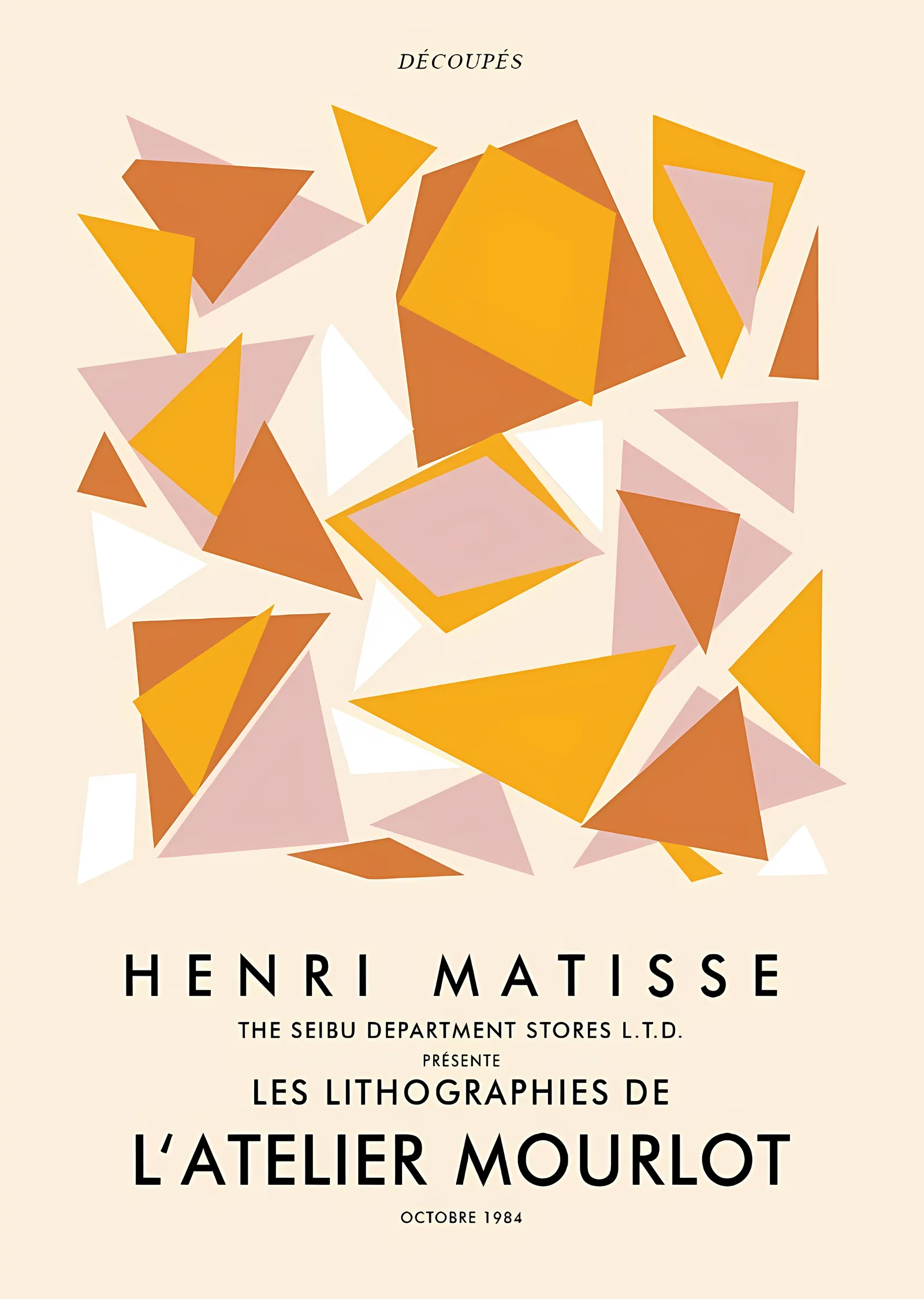 Henri Matisse: L'Atelier Mourlot metal tablo