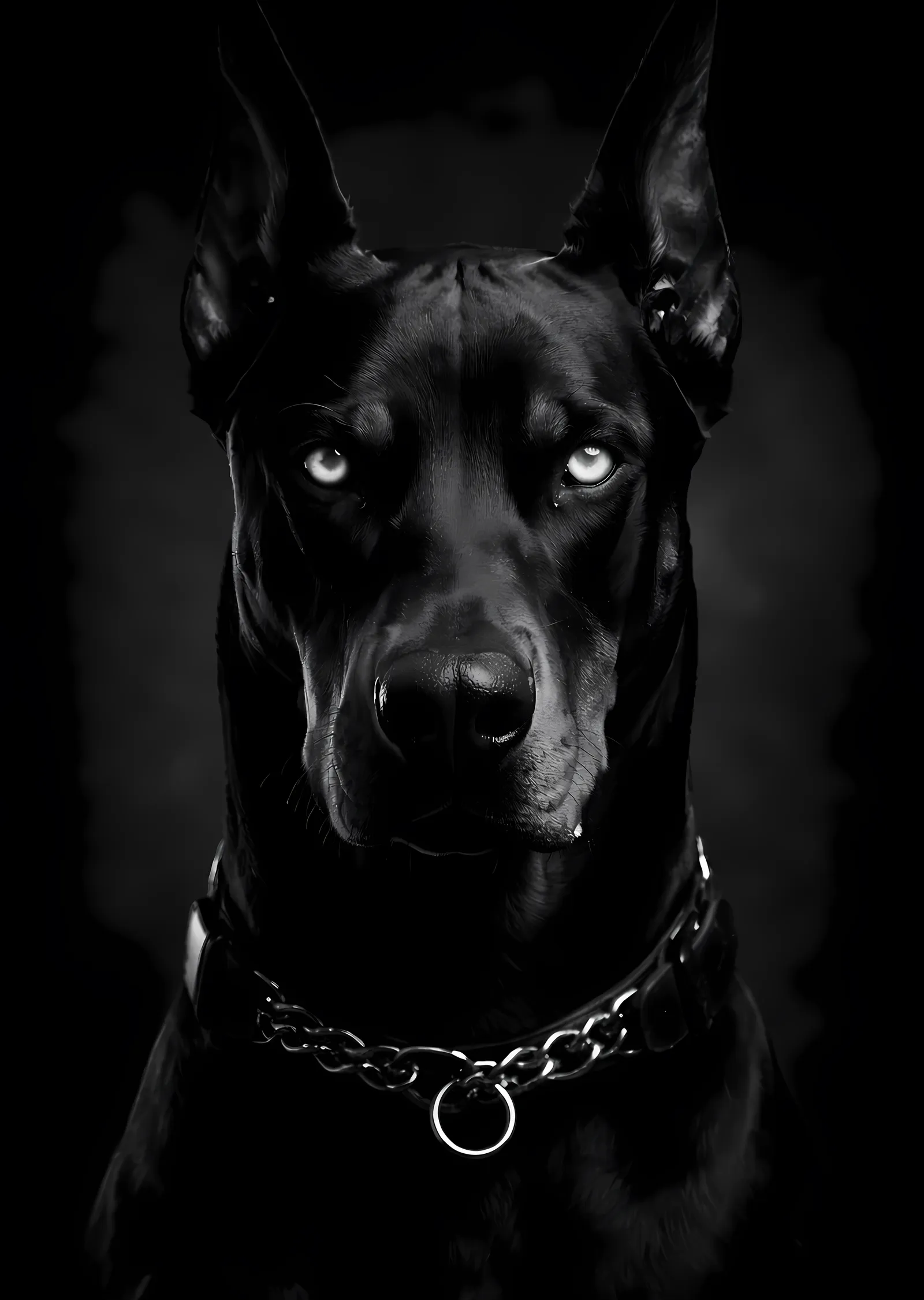 Doberman: Karanlığın Bakışları metal tablo