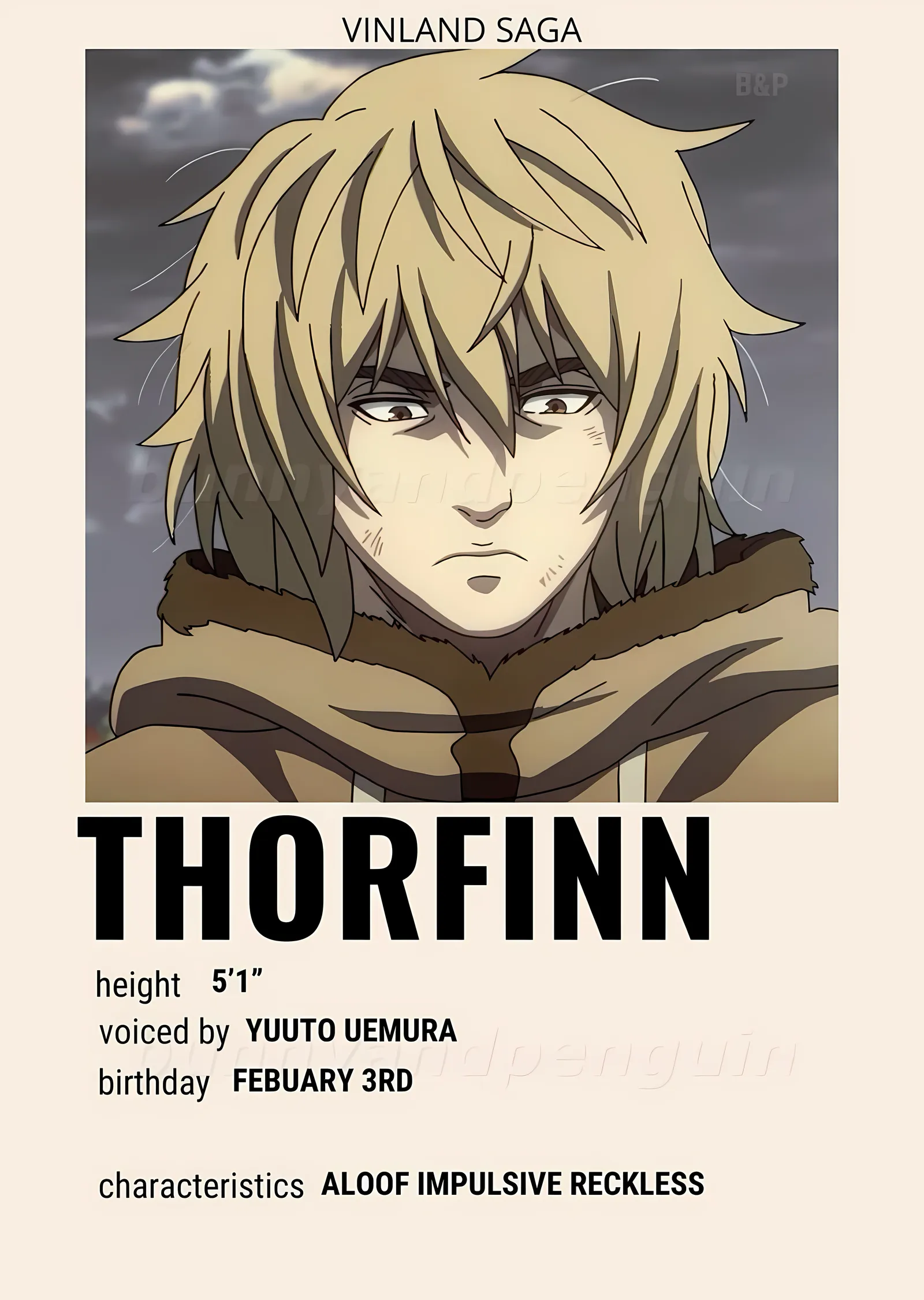 Vinland Saga: Thorfinn Kartı metal tablo
