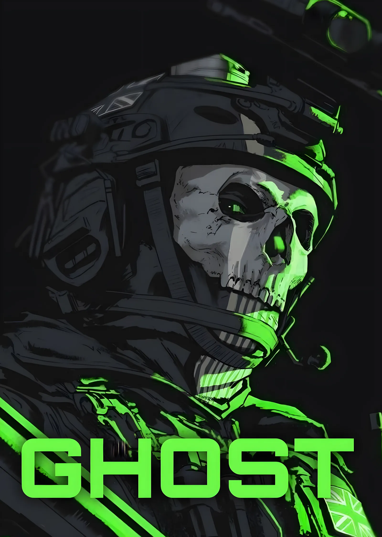 Call of Duty: Ghost metal tablo