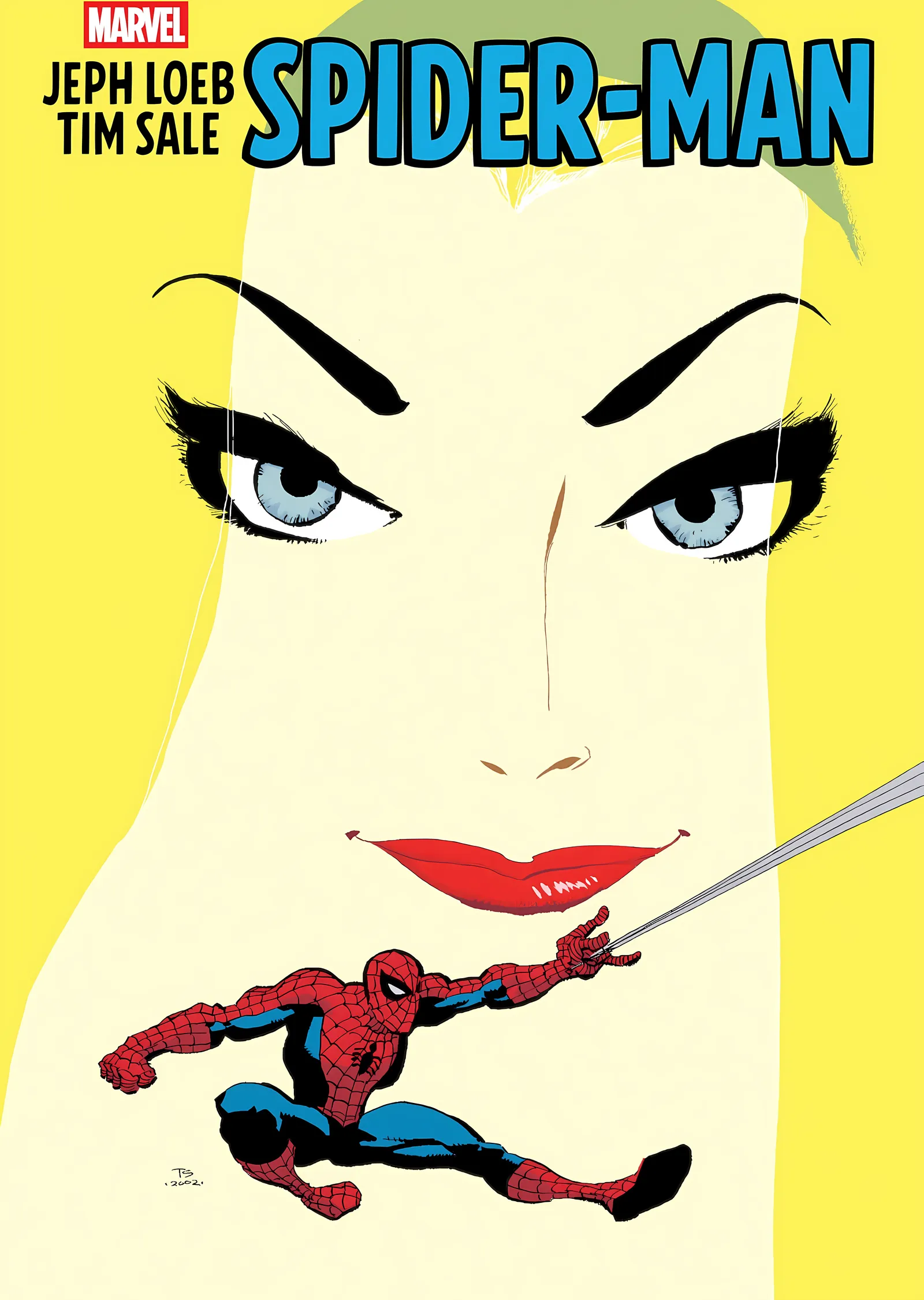 Spider-Man ve Gwen Stacy metal tablo