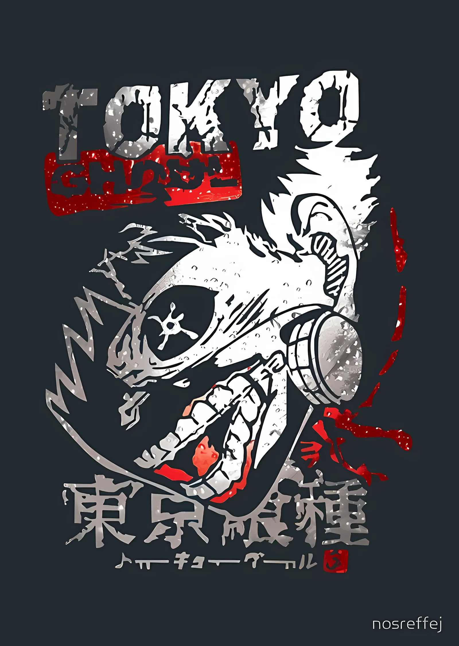 Tokyo Ghoul: Maskeli Çığlık metal tablo