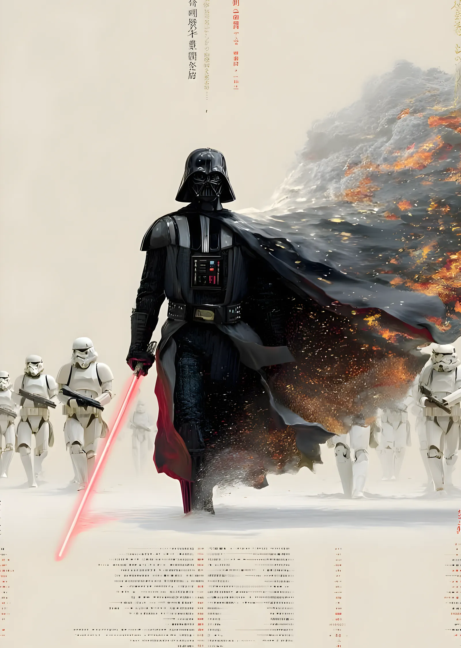 Darth Vader: İmparatorluk Yanardağı metal tablo