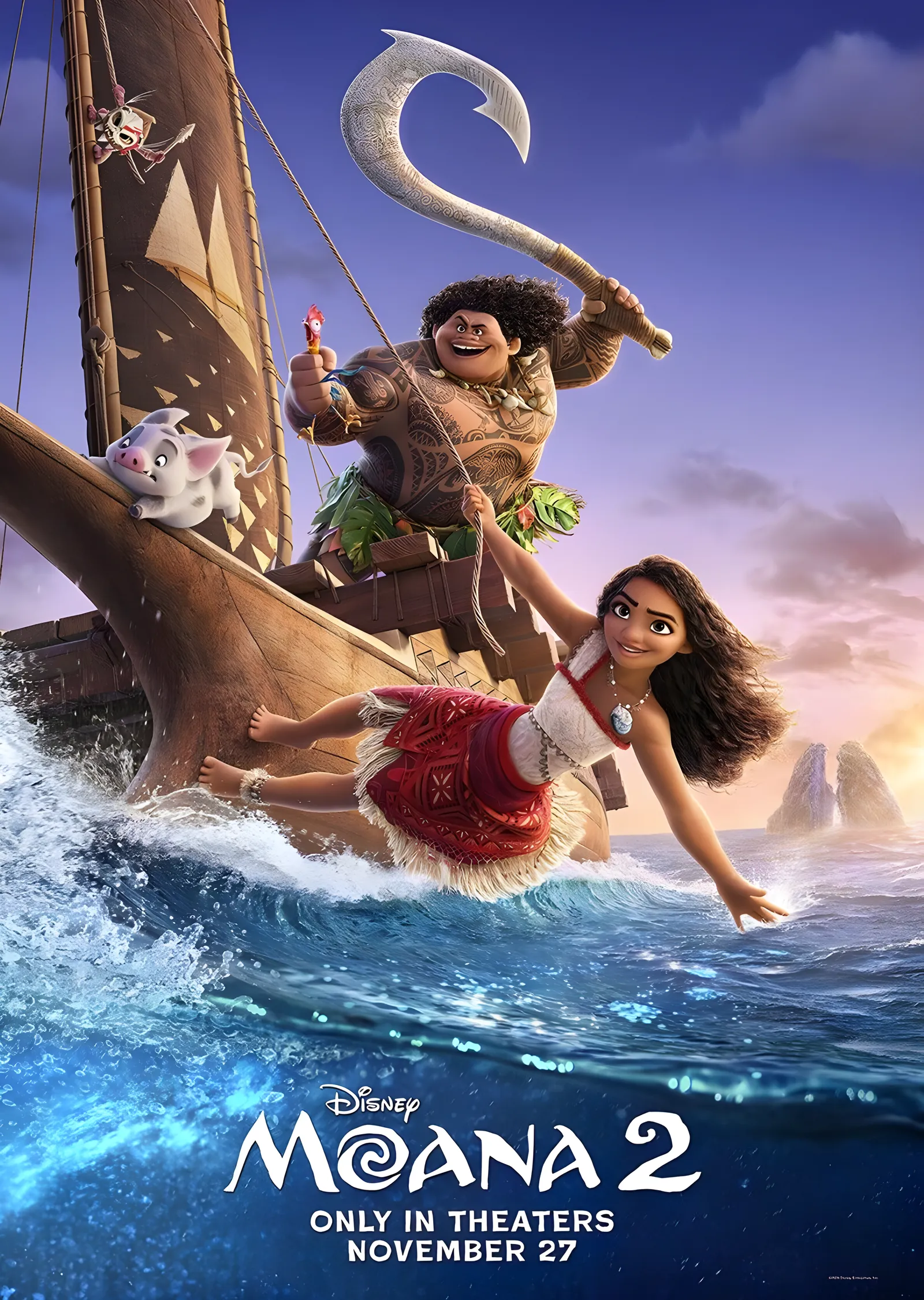 Moana 2 metal tablo