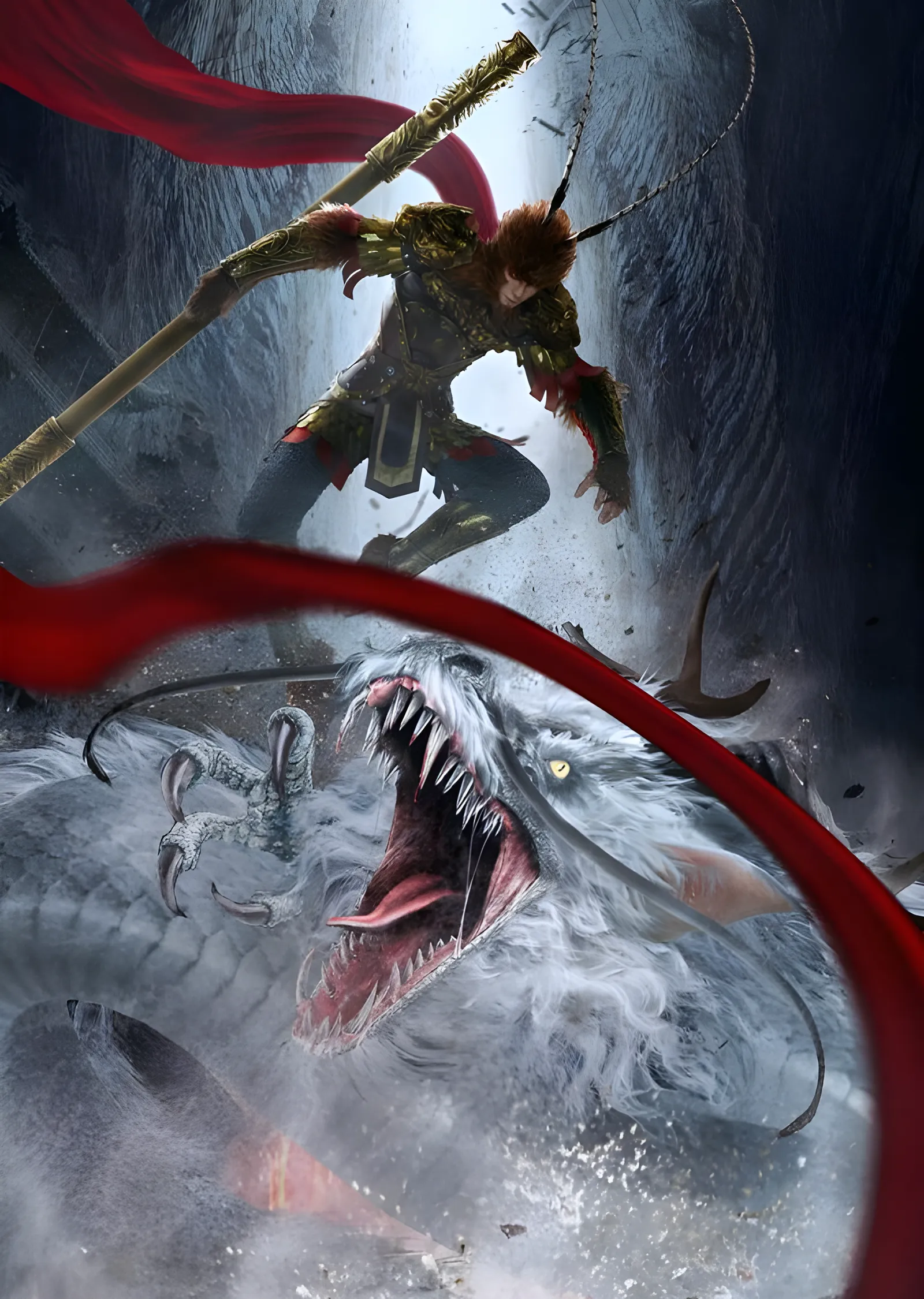 Sun Wukong: Ejderhaya Karşı Savaş metal tablo