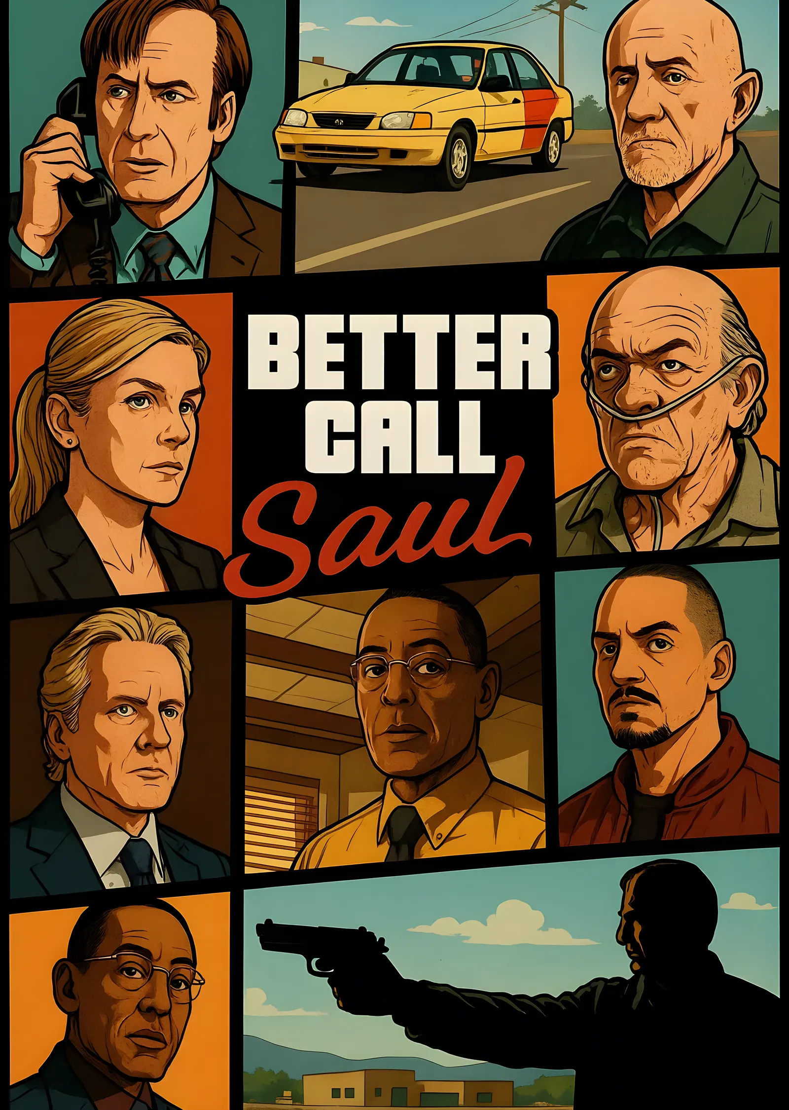 Better Call Saul: Karakterler metal tablo