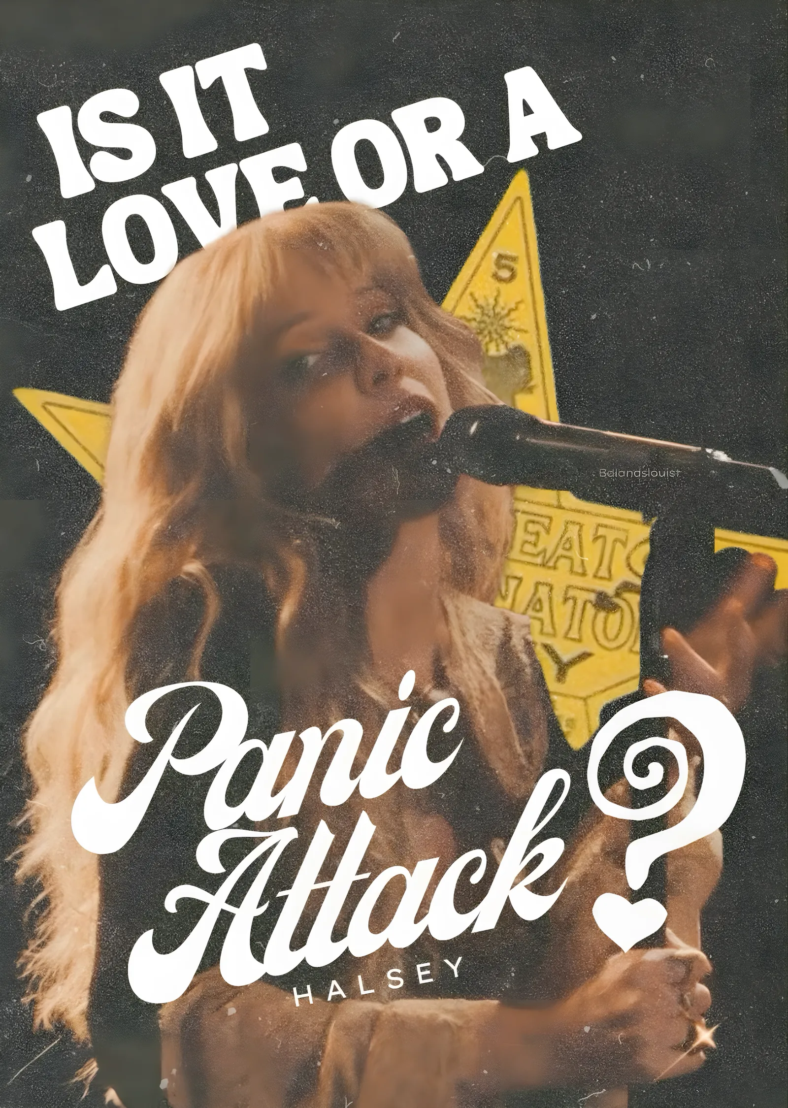 Halsey: Panic Attack - The Great Impersonator metal tablo