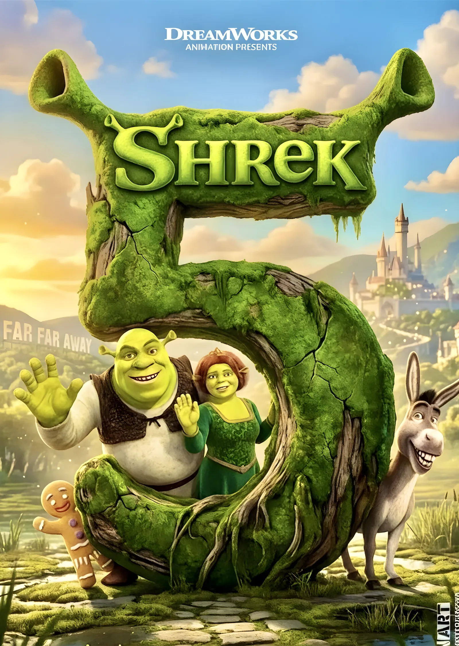 Shrek 5 metal tablo