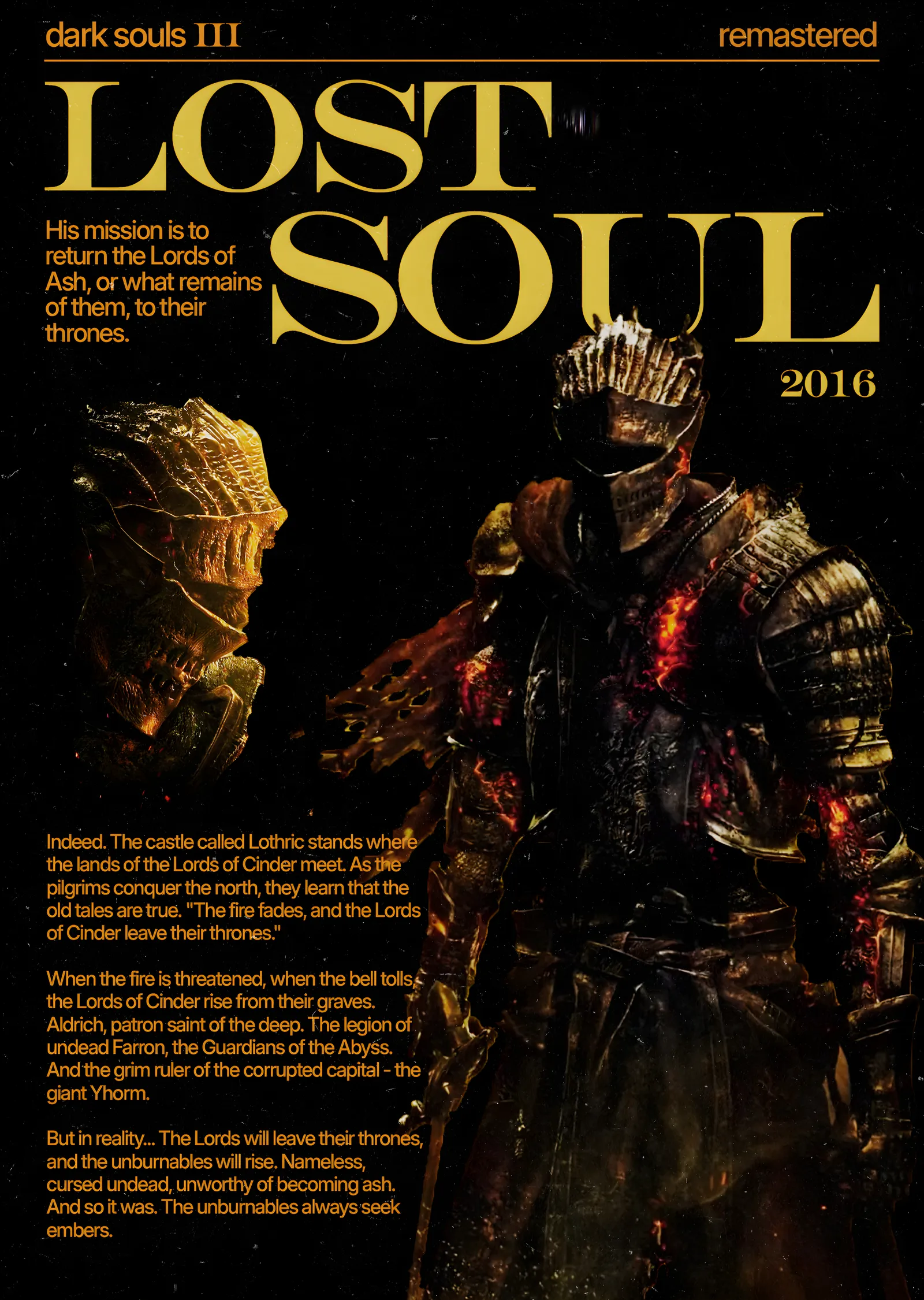 Dark Souls III: Lost Soul metal tablo
