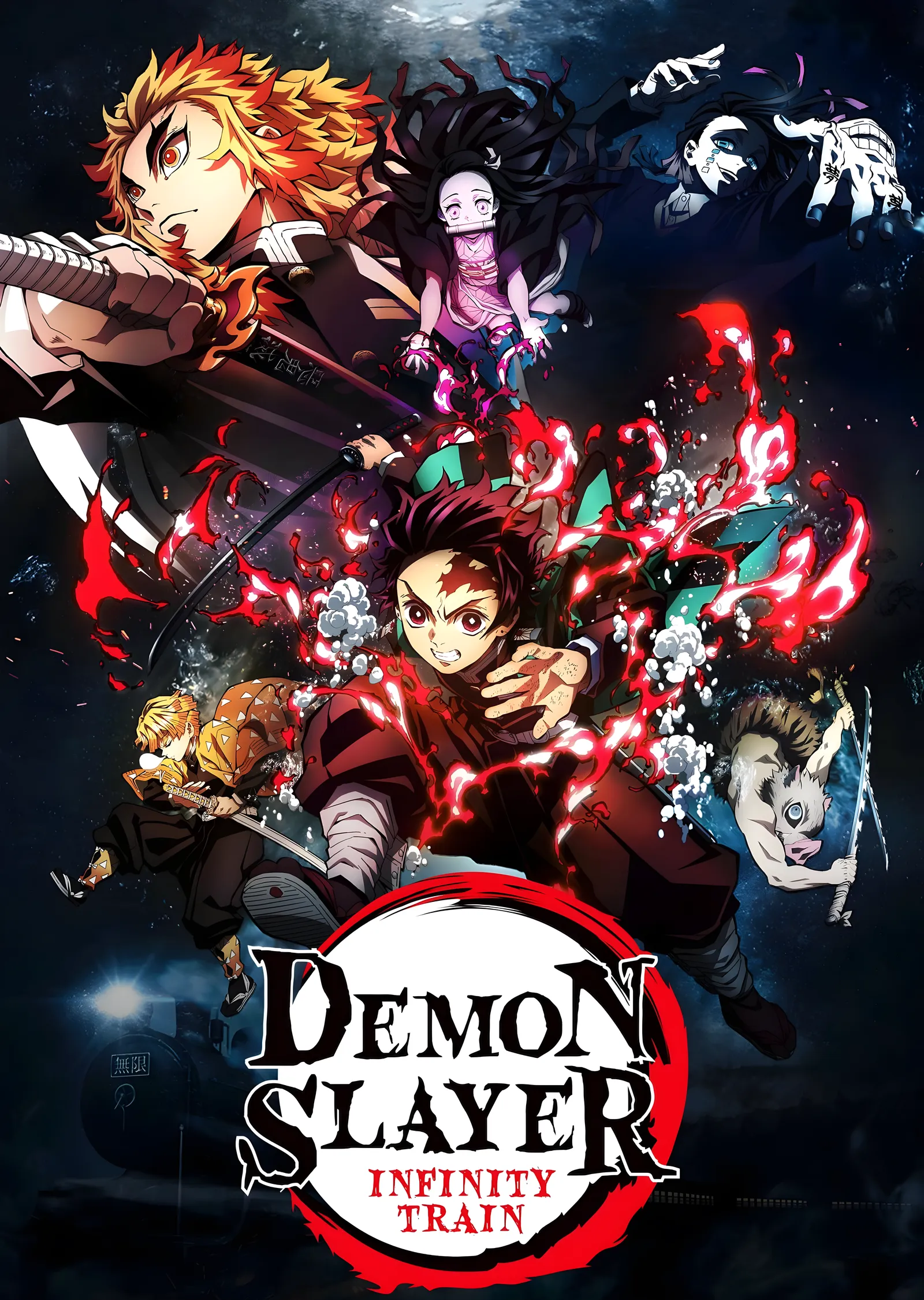 Demon Slayer: Sonsuz Tren metal tablo