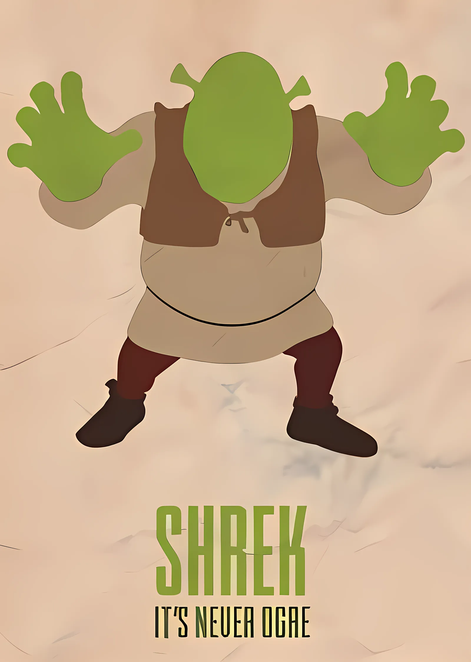 Shrek - It's Never Ogre metal tablo