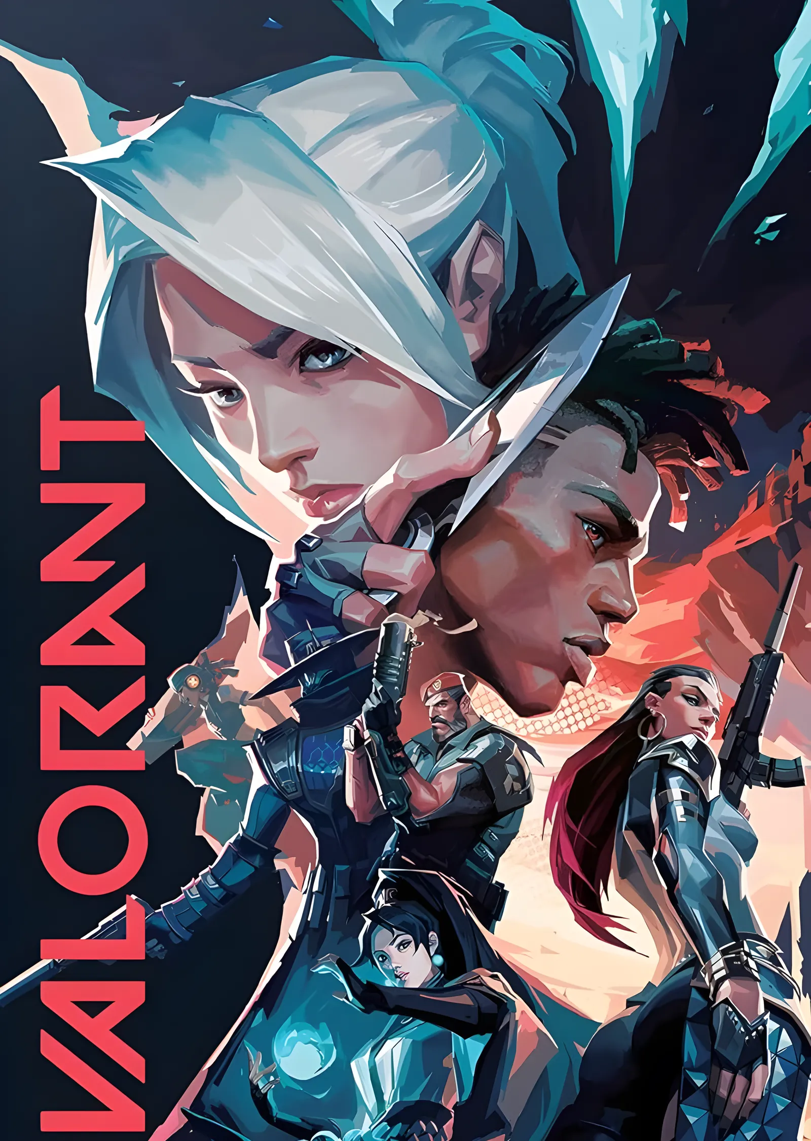 VALORANT: Ajanlar metal tablo