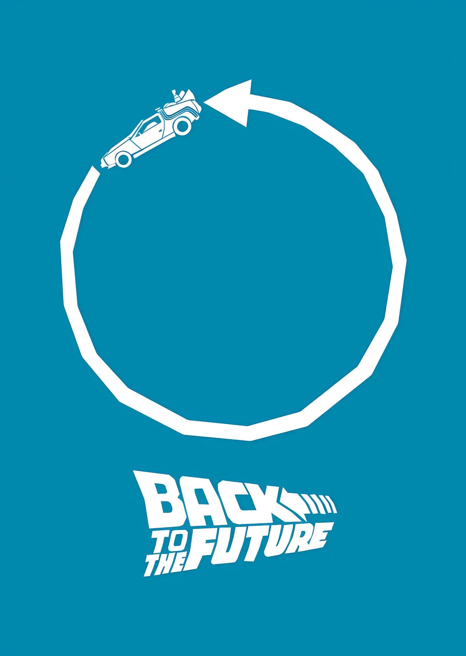 Back to the Future: Zaman Döngüsü metal tablo