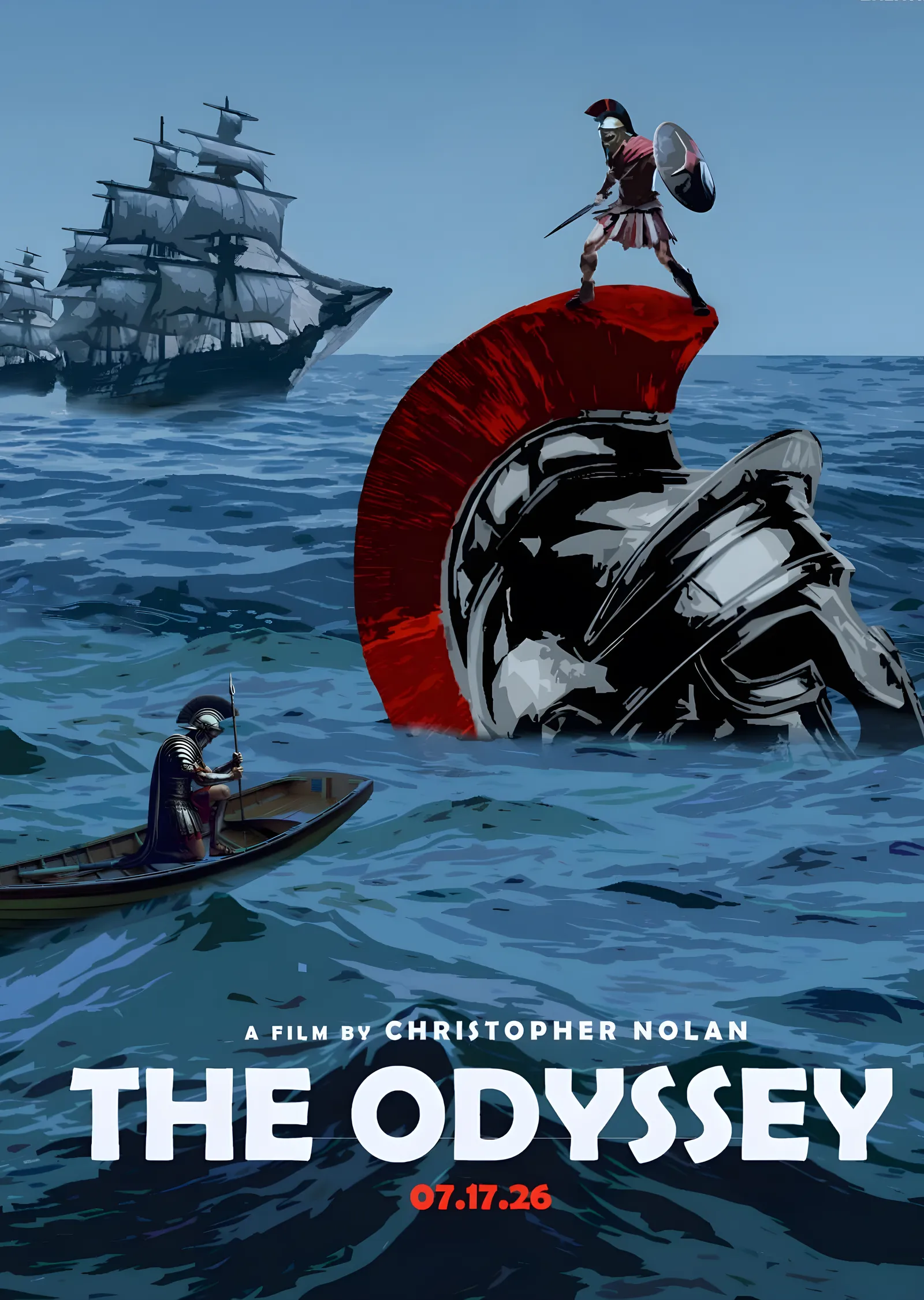 The Odyssey: Batan Miğfer ve Gemiler metal tablo