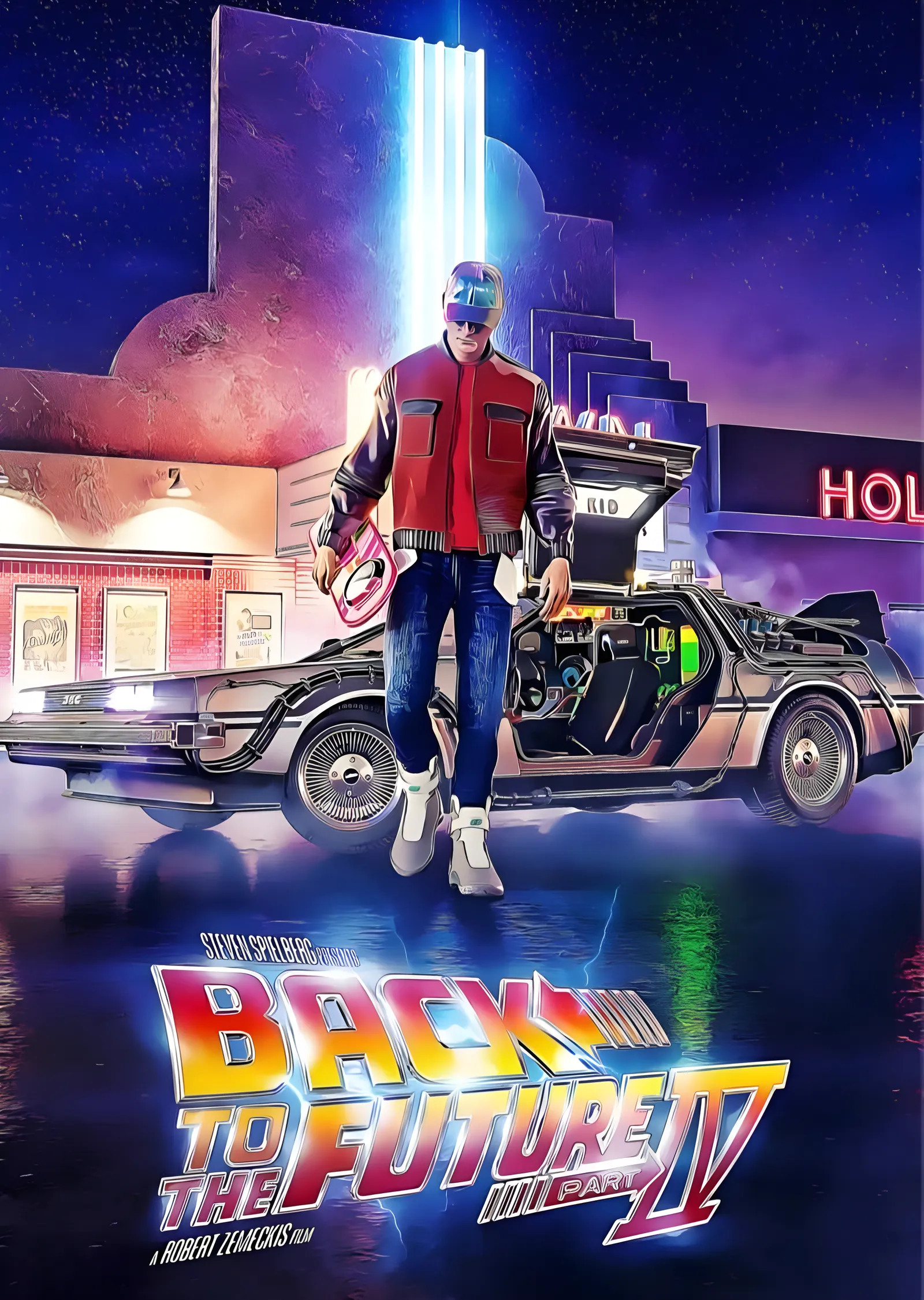 Back to the Future Part IV metal tablo