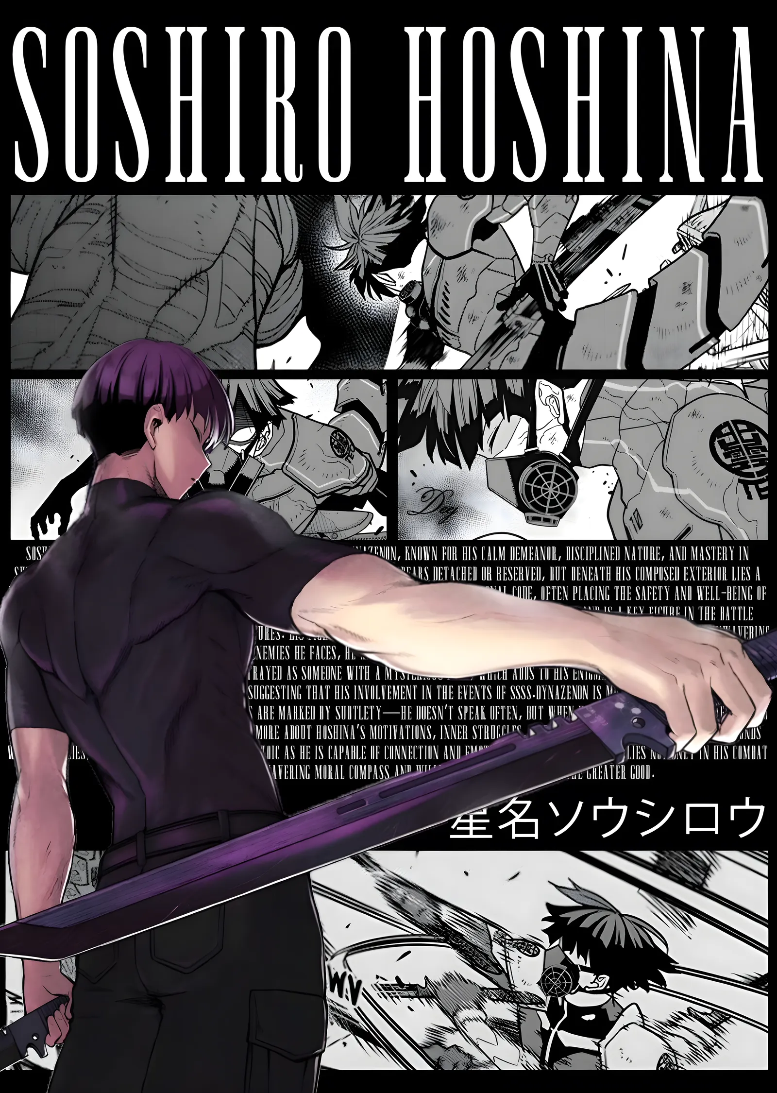 Soshiro Hoshina: Kılıç Ustası metal tablo