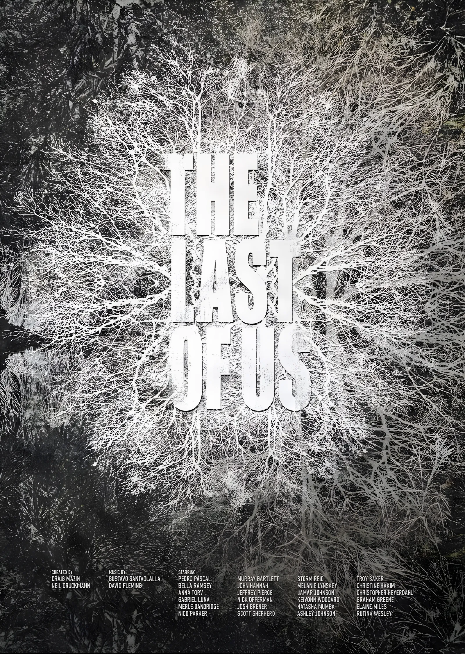 The Last of Us: Kış Ormanı metal tablo