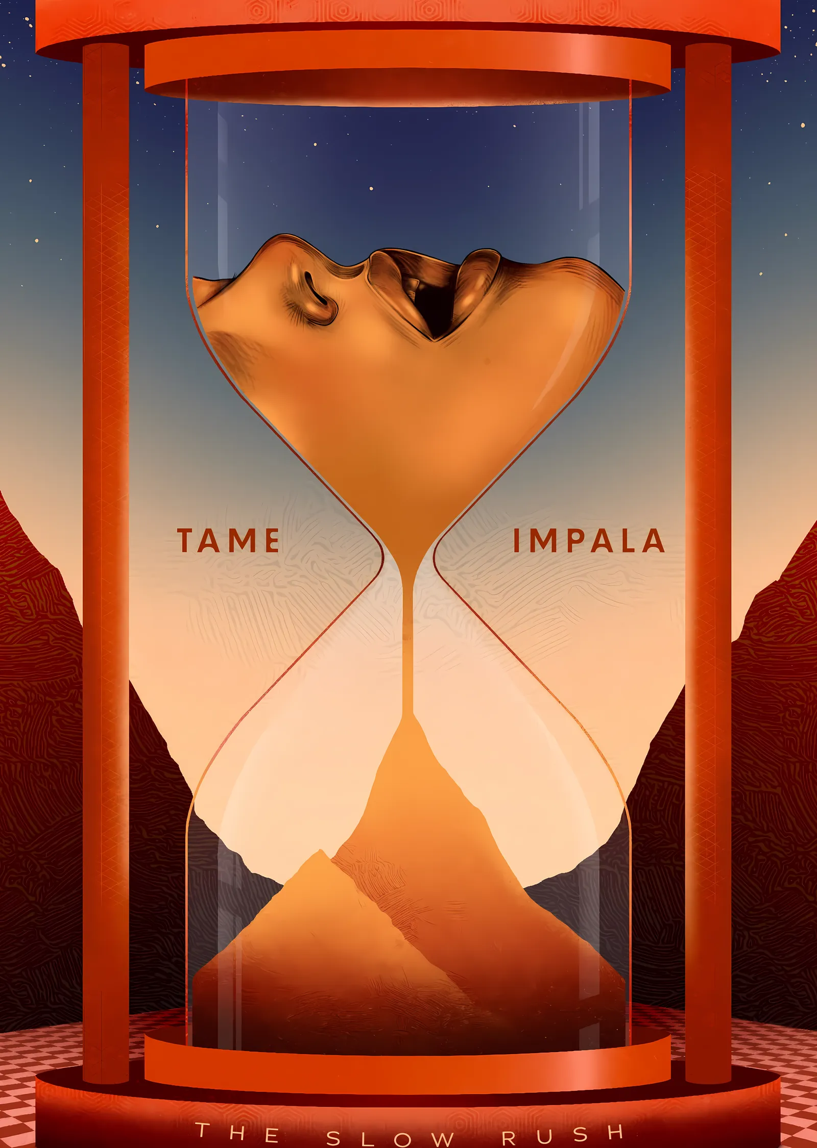 Tame Impala - The Slow Rush metal tablo