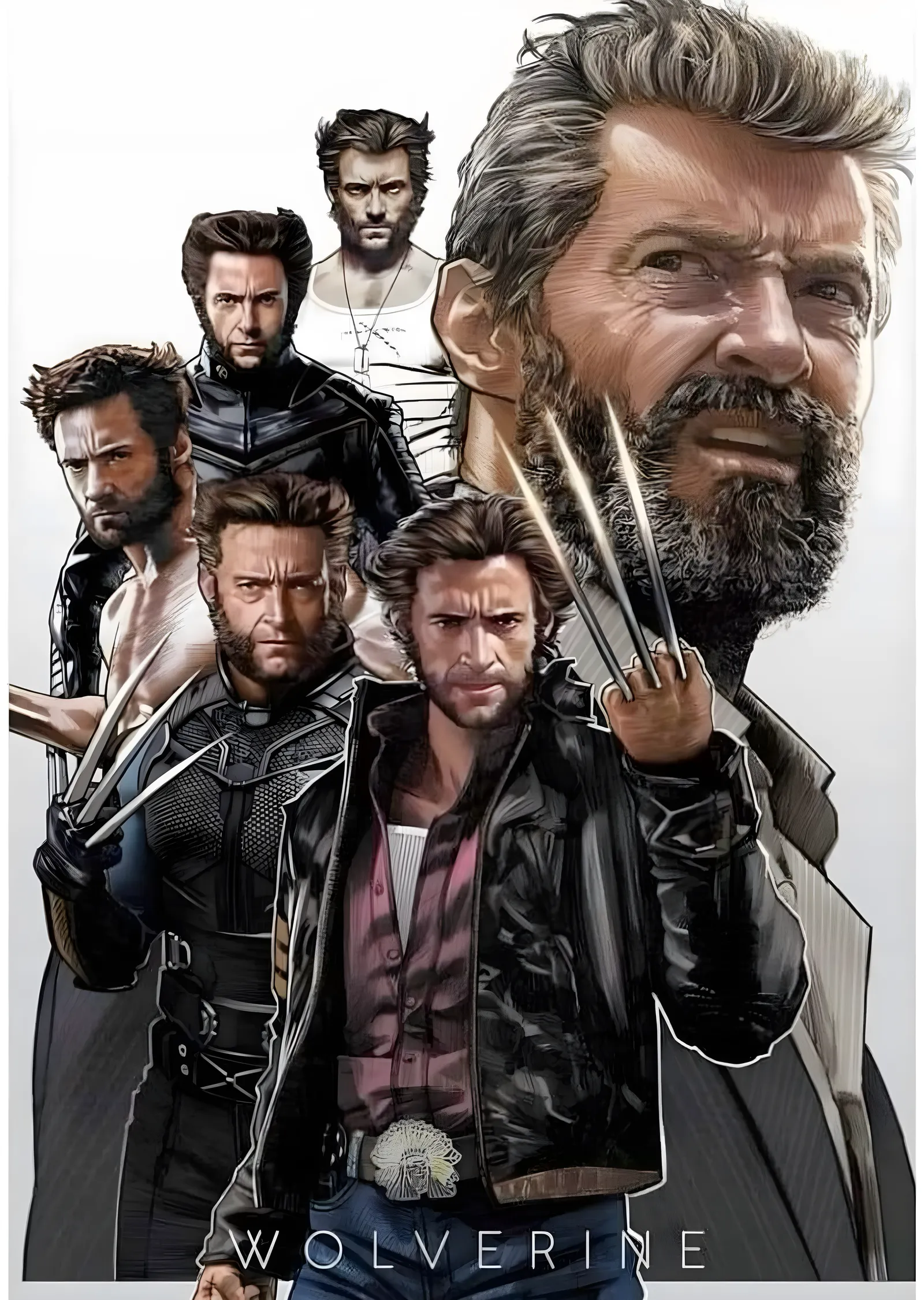 Wolverine - Hugh Jackman Yılları metal tablo