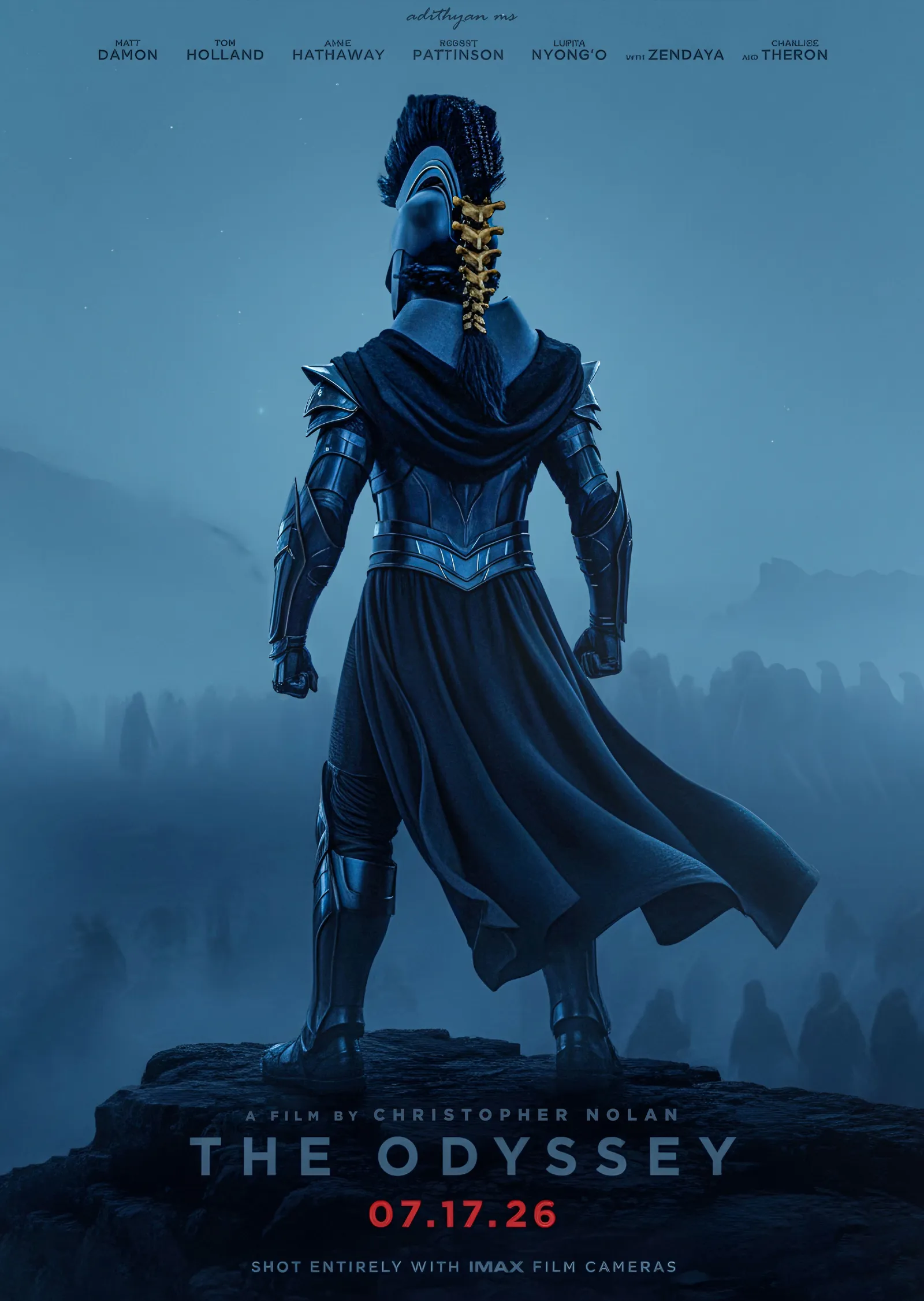 The Odyssey: Zırhlı Figür metal tablo