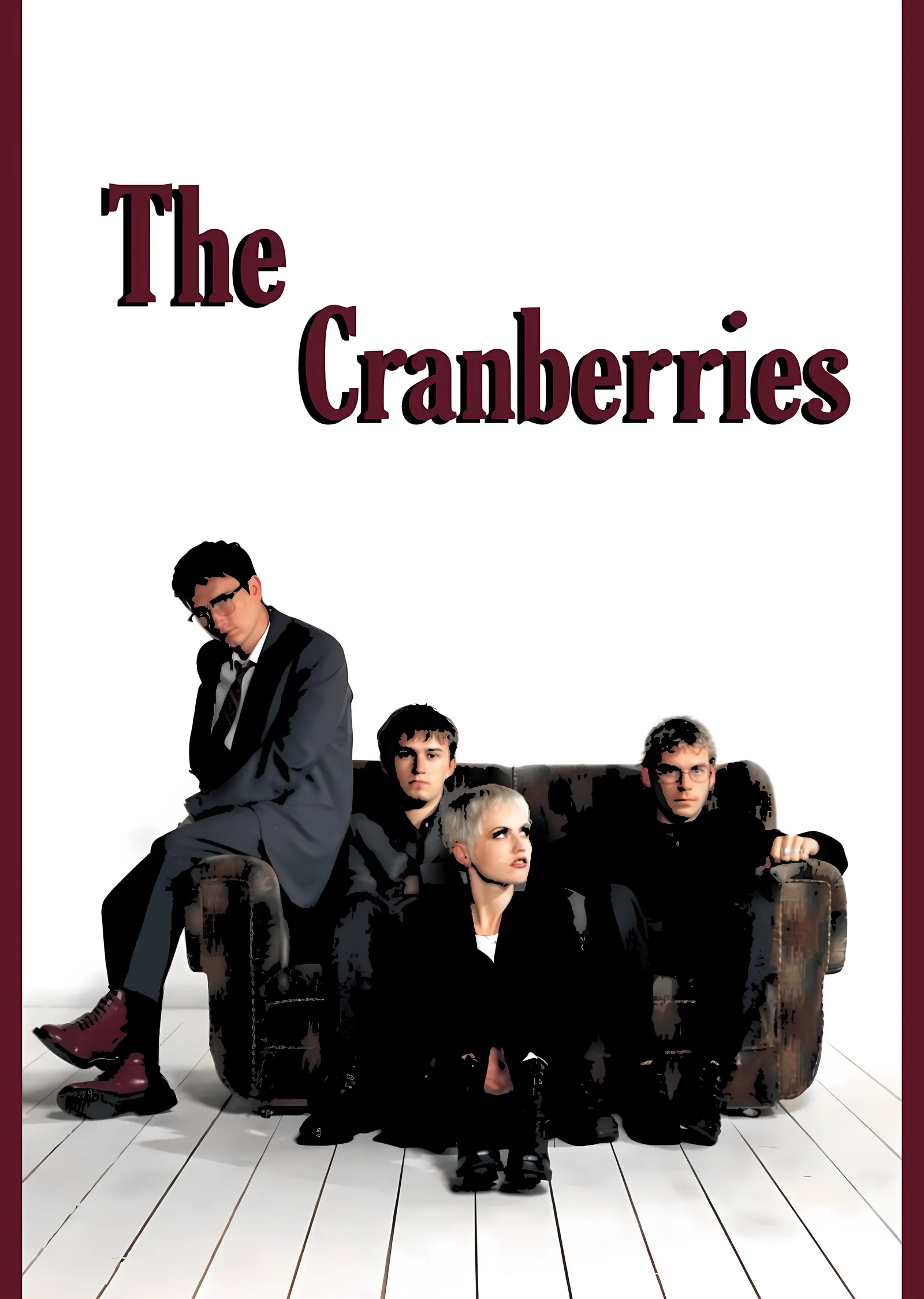 The Cranberries - Beyaz Odada Grup metal tablo