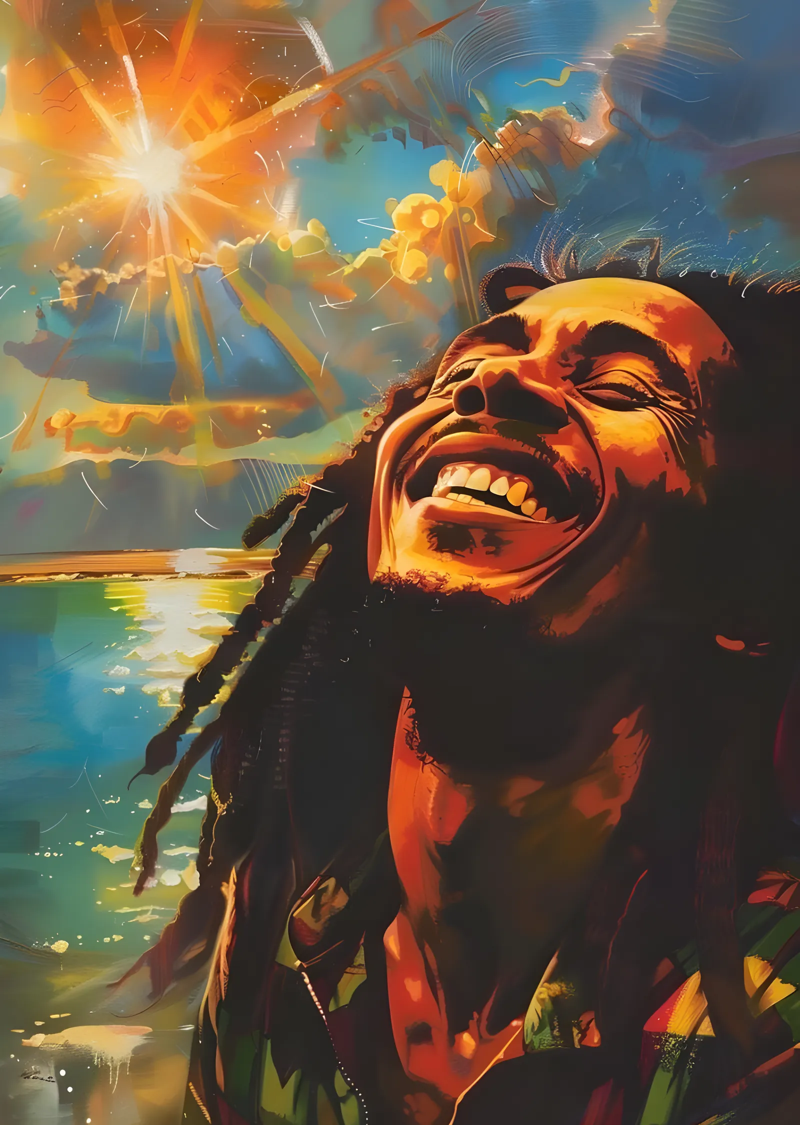 Bob Marley: Gün Batımı metal tablo