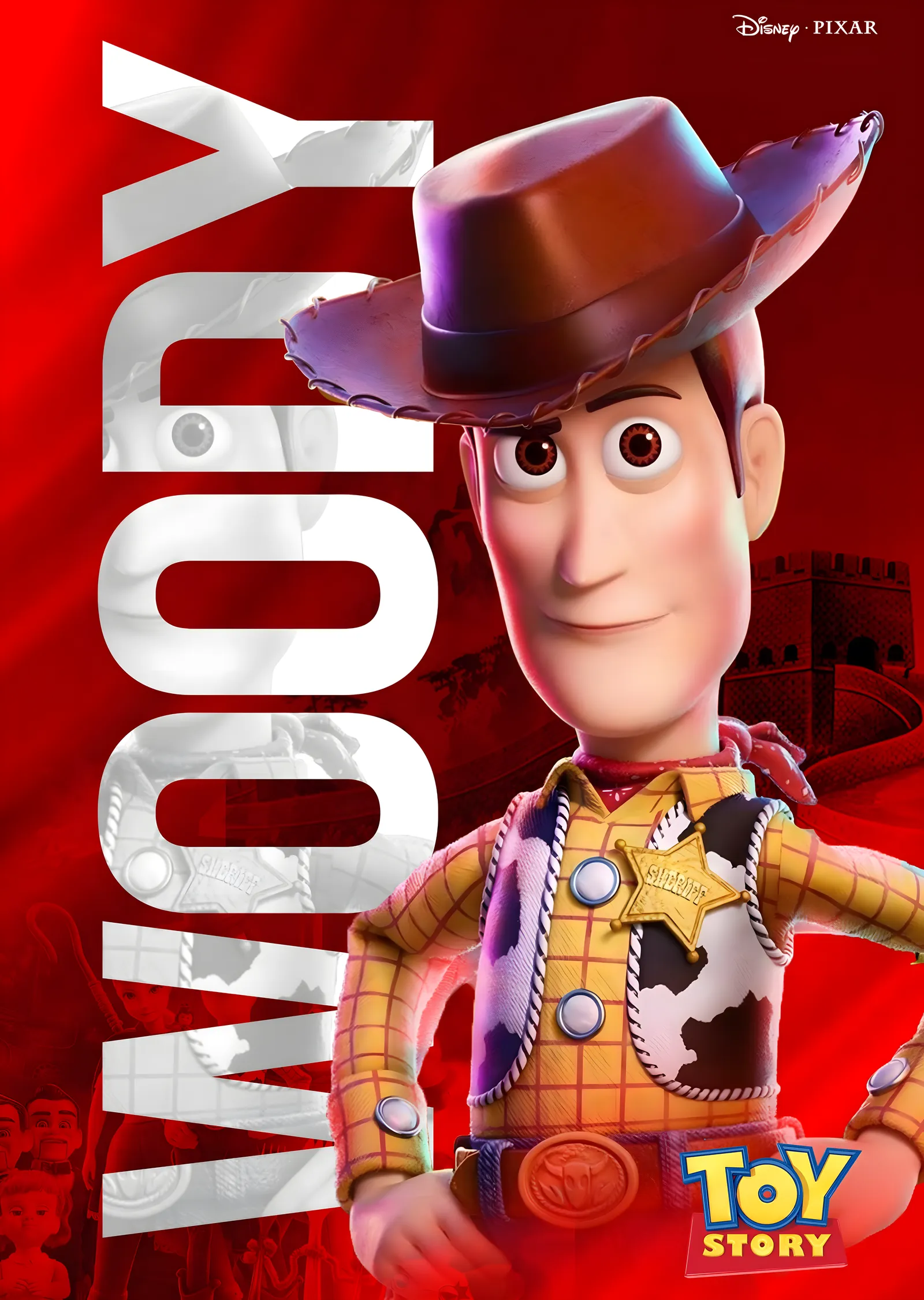 Toy Story - Woody metal tablo