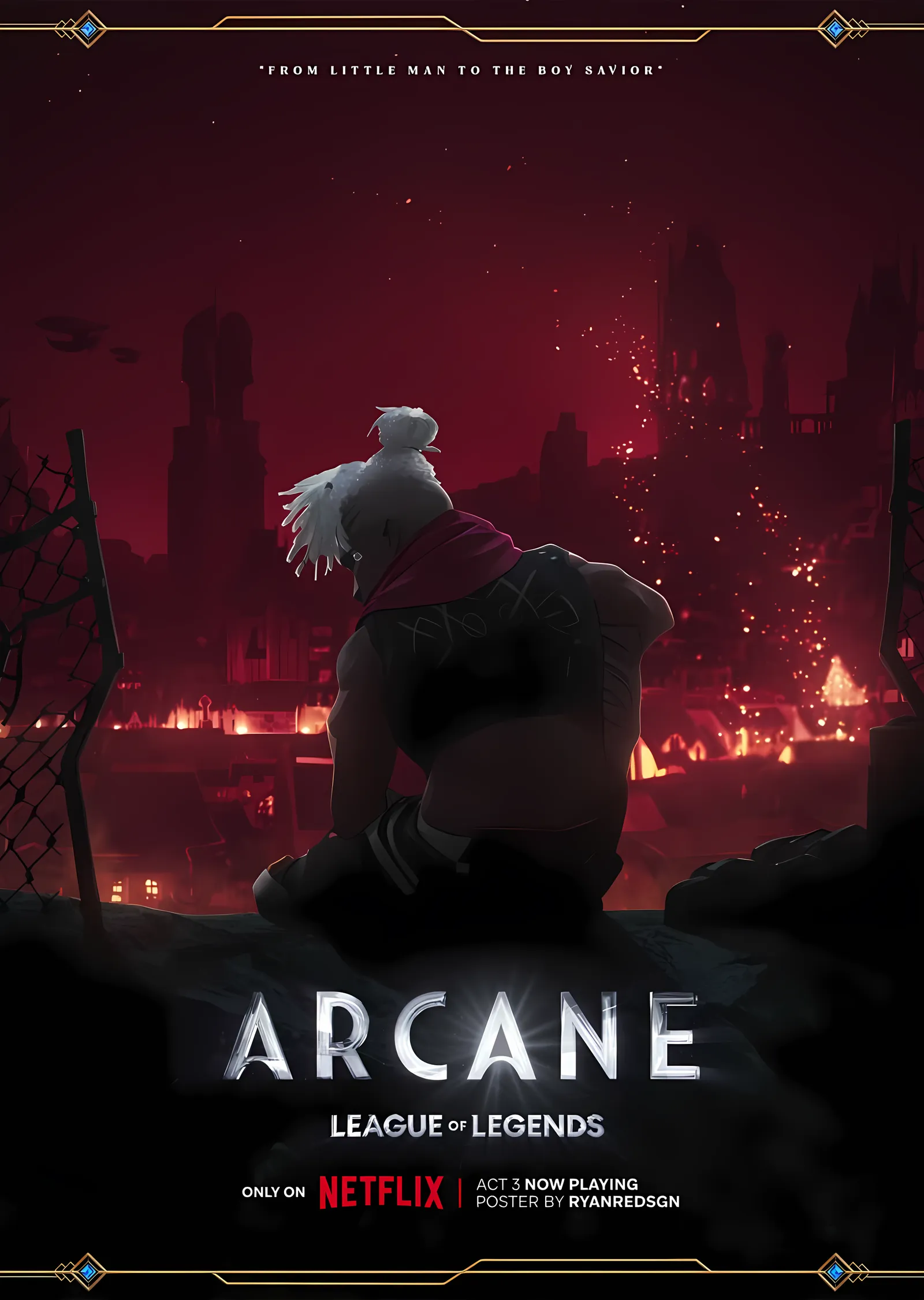 Arcane: Kızıl Şehir metal tablo