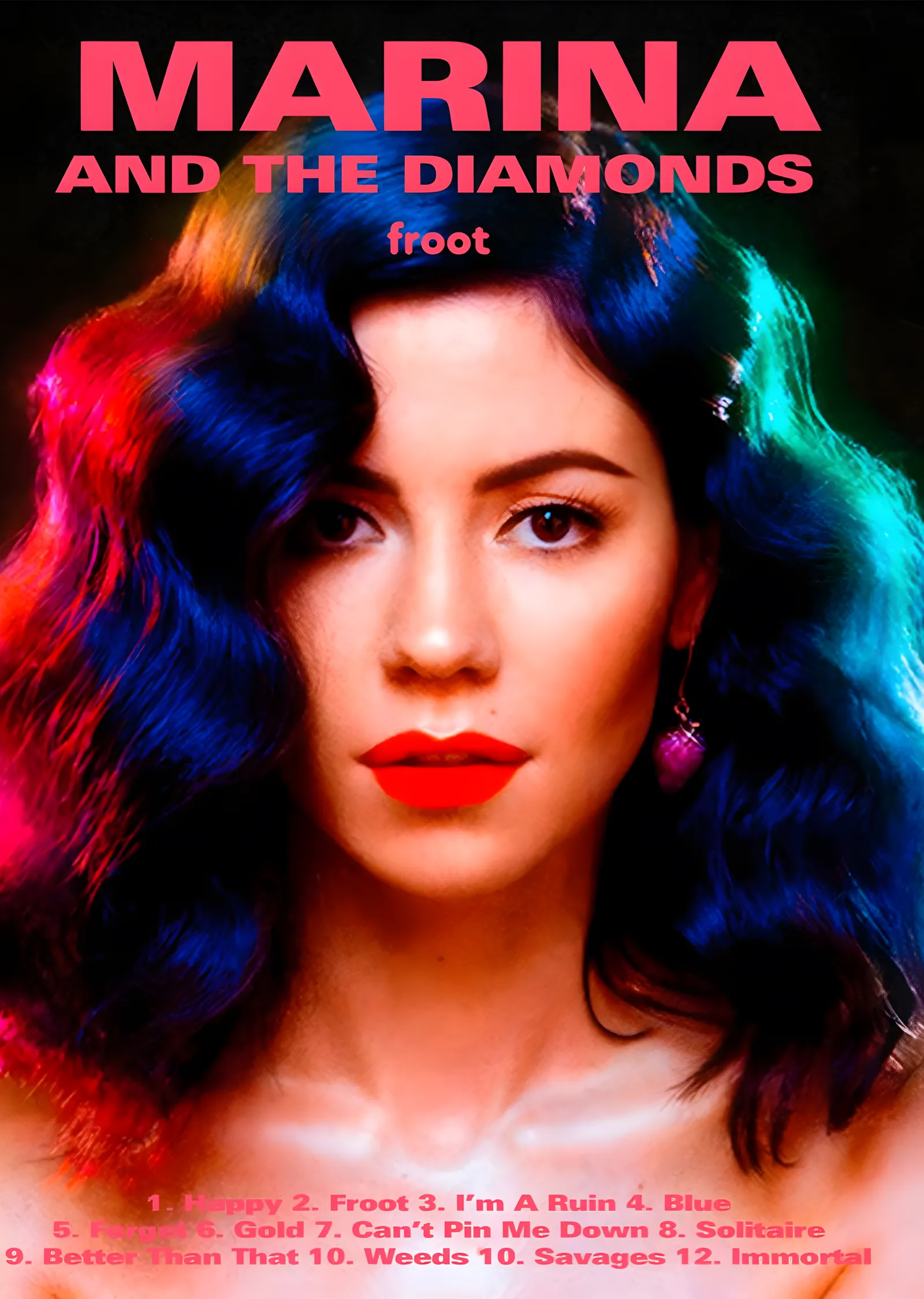Marina and the Diamonds - Froot metal tablo
